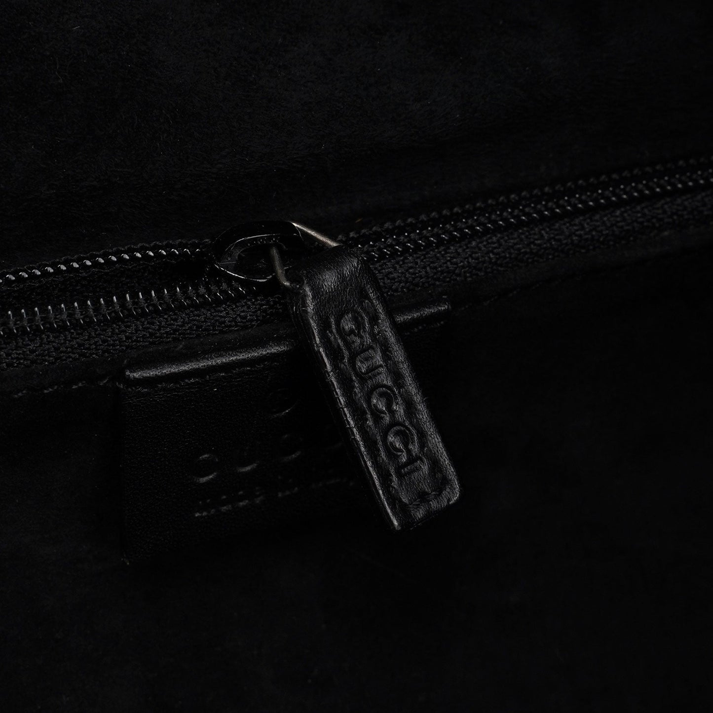 Black Suede Dual Handle Bag