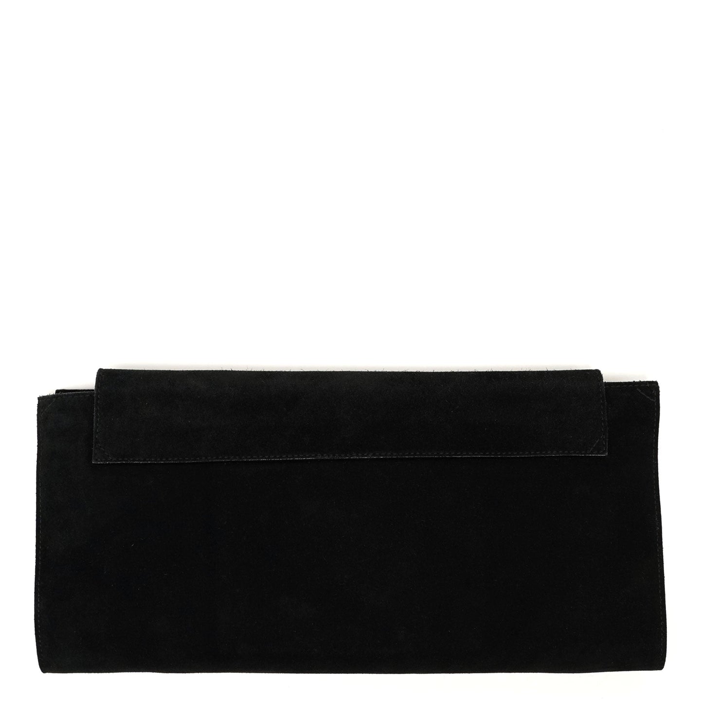 Black Suede Foldable Clutch