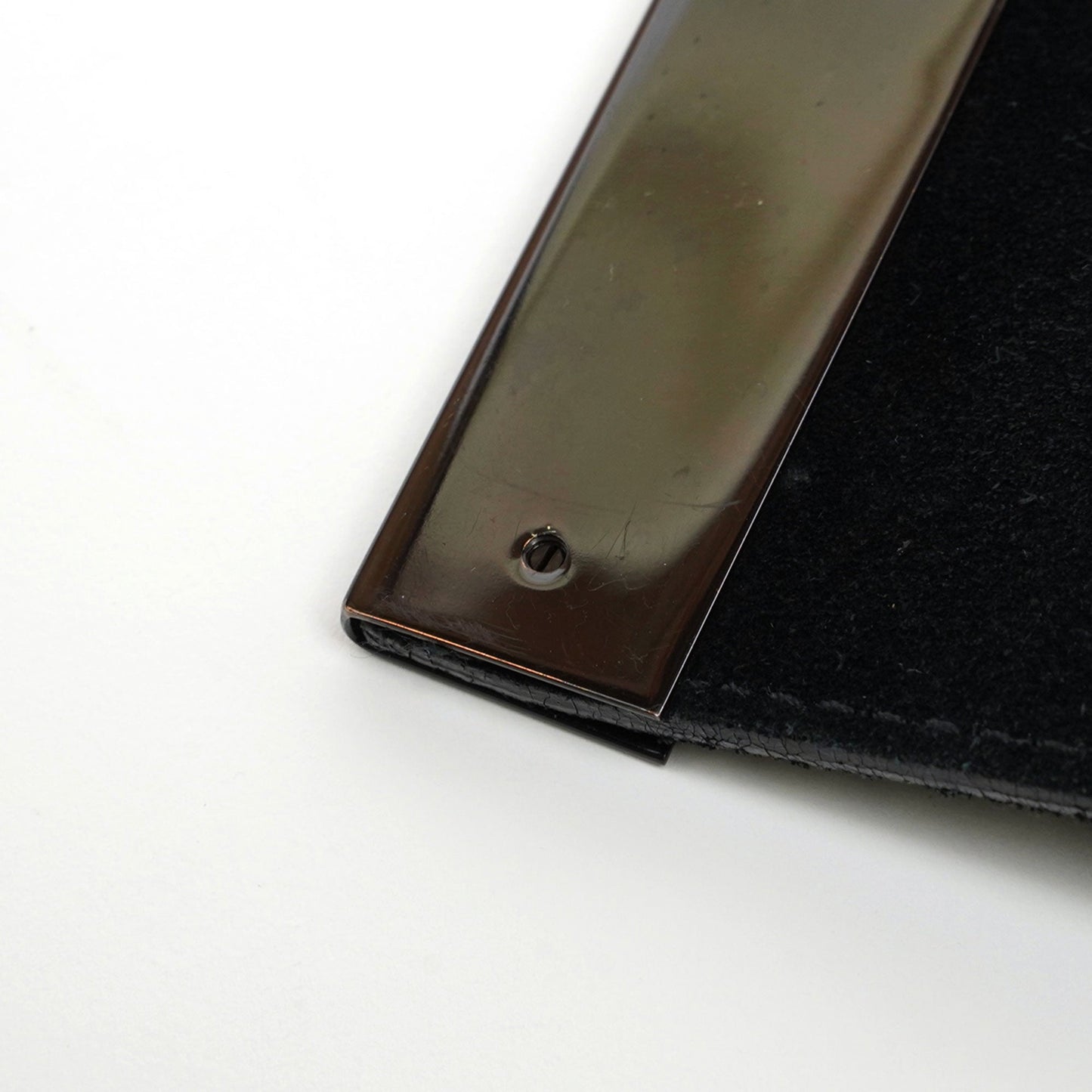 Black Suede Foldable Clutch