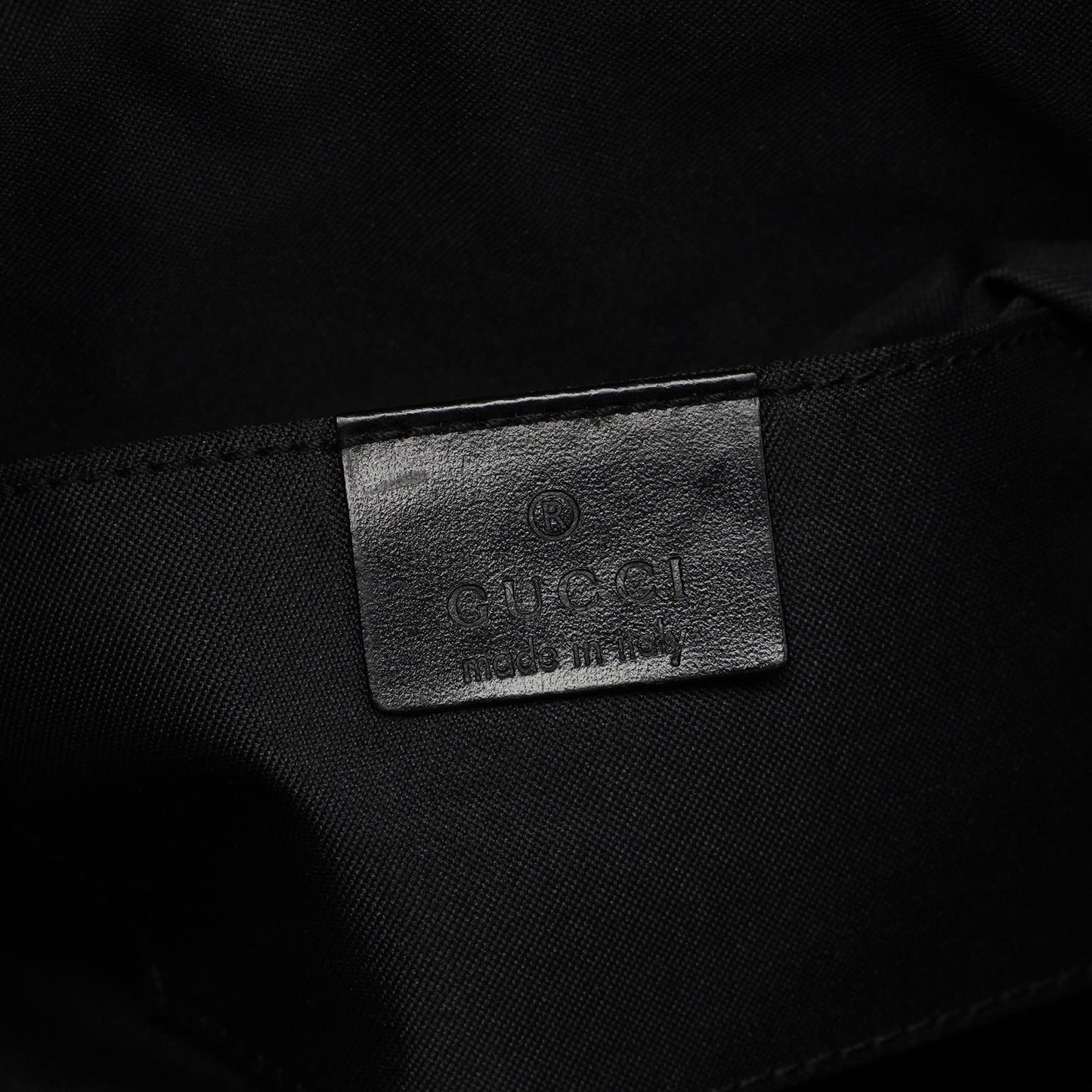 Black Suede GG Hobo Shoulder Bag