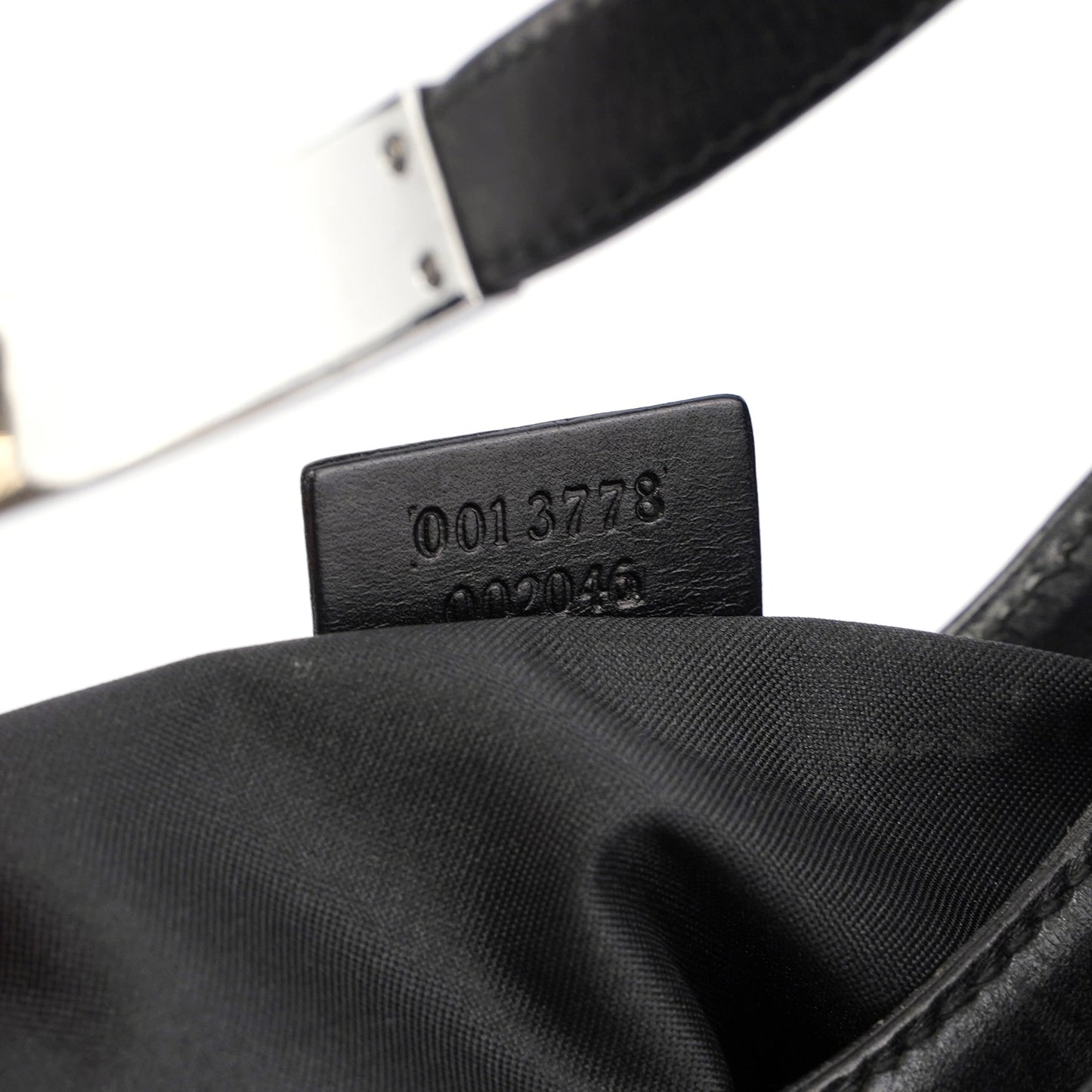 Black Suede GG Hobo Shoulder Bag