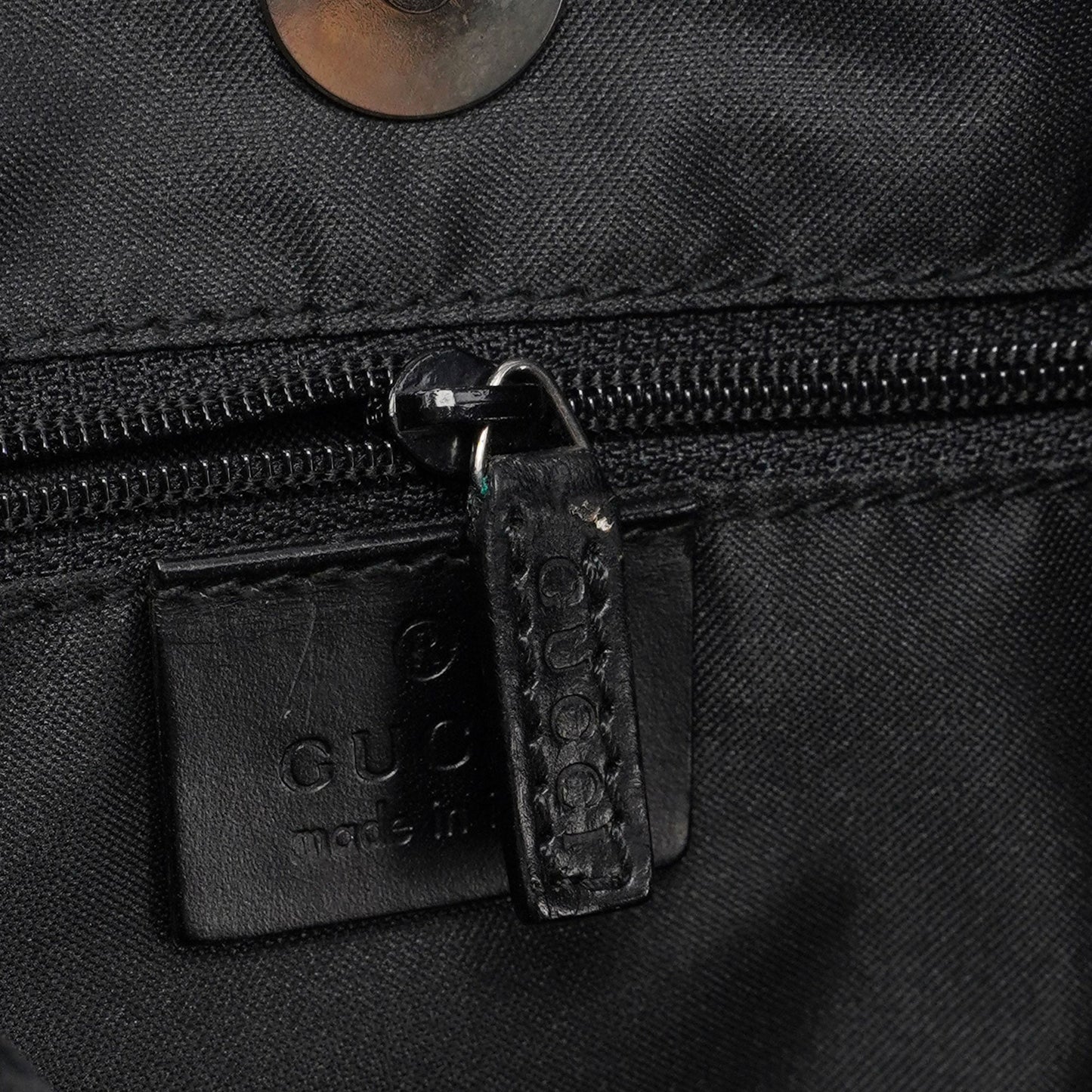 Black Suede GG Hobo Shoulder Bag