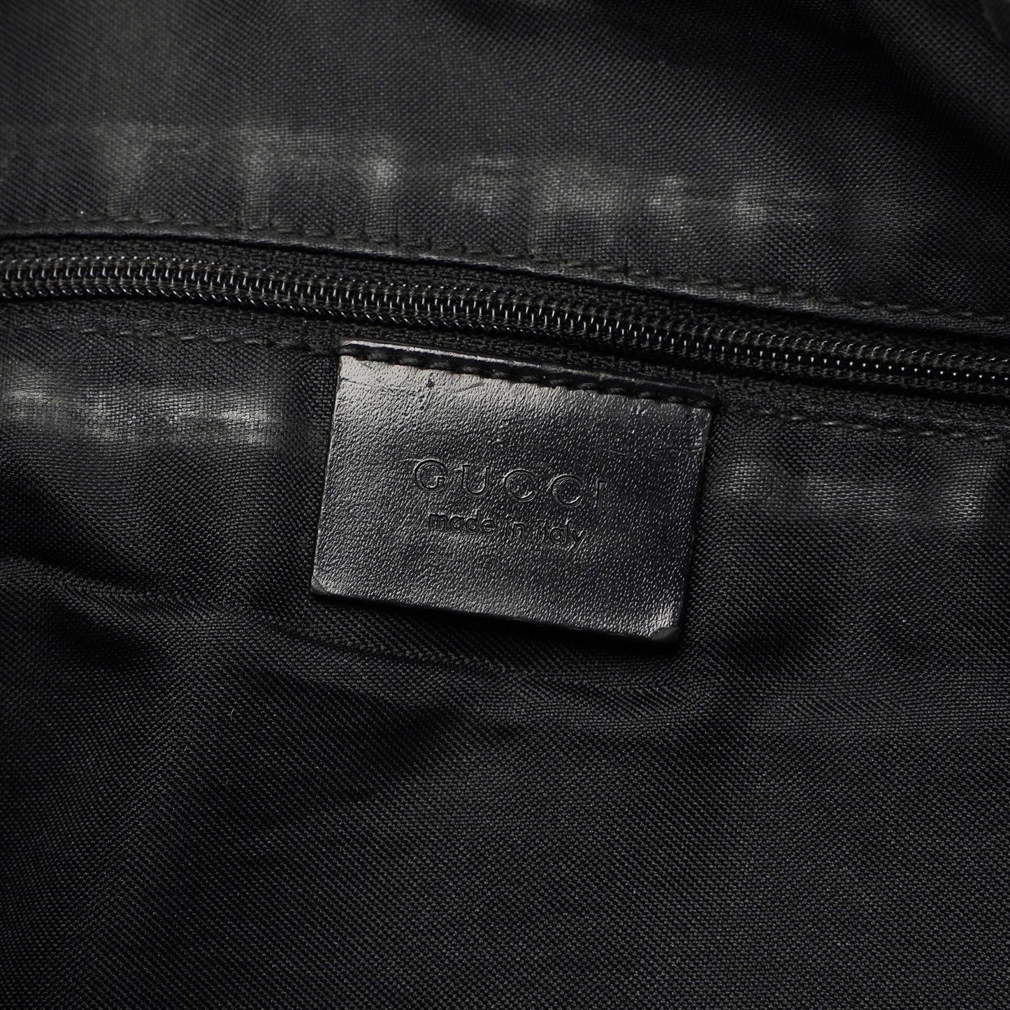 Black Suede GG Hobo Shoulder Bag