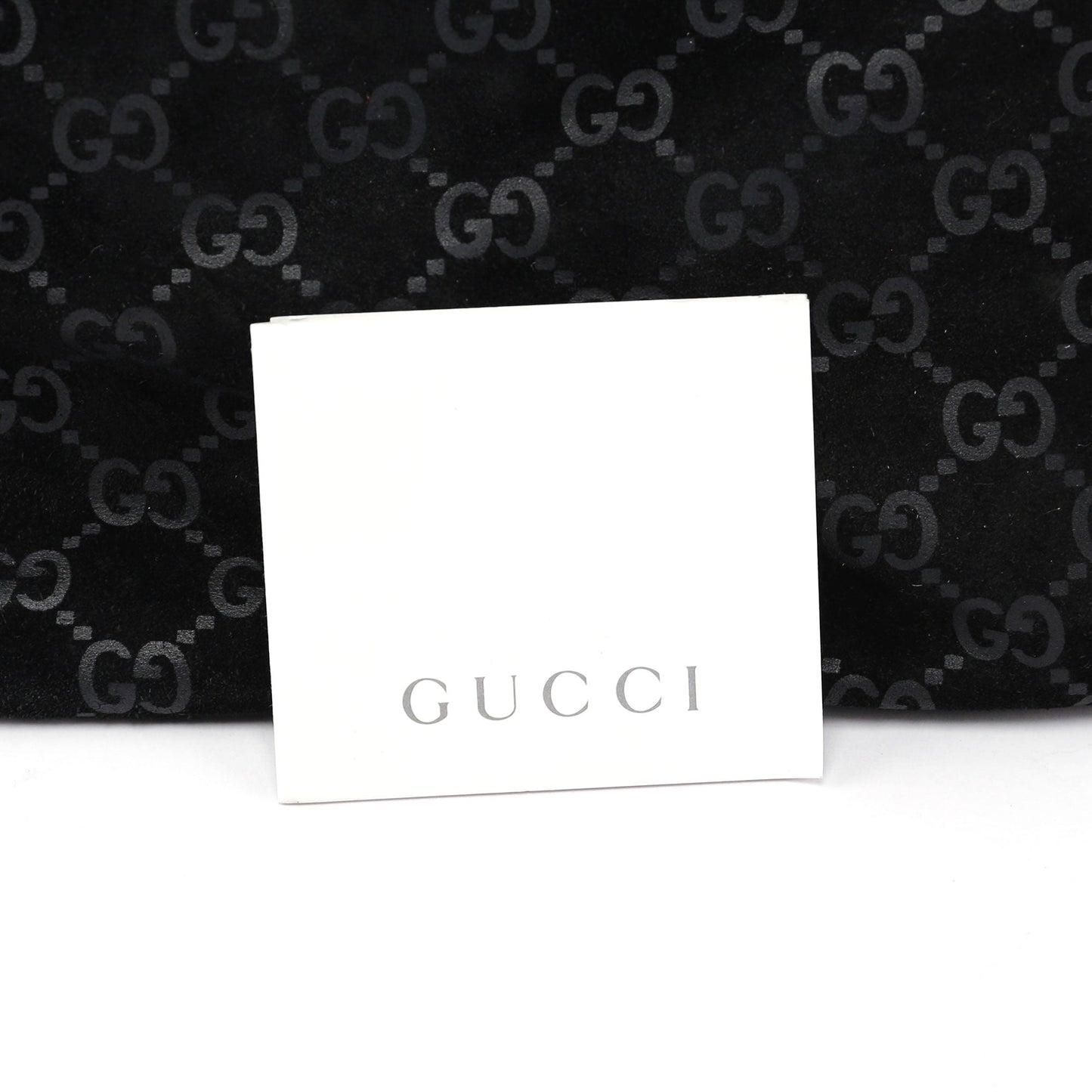 Black Suede GG Shoulder Bag