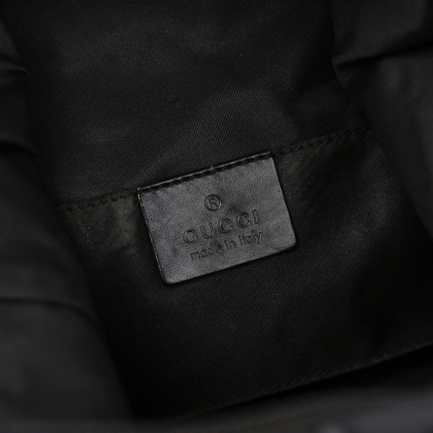 Black Suede GG Shoulder Bag