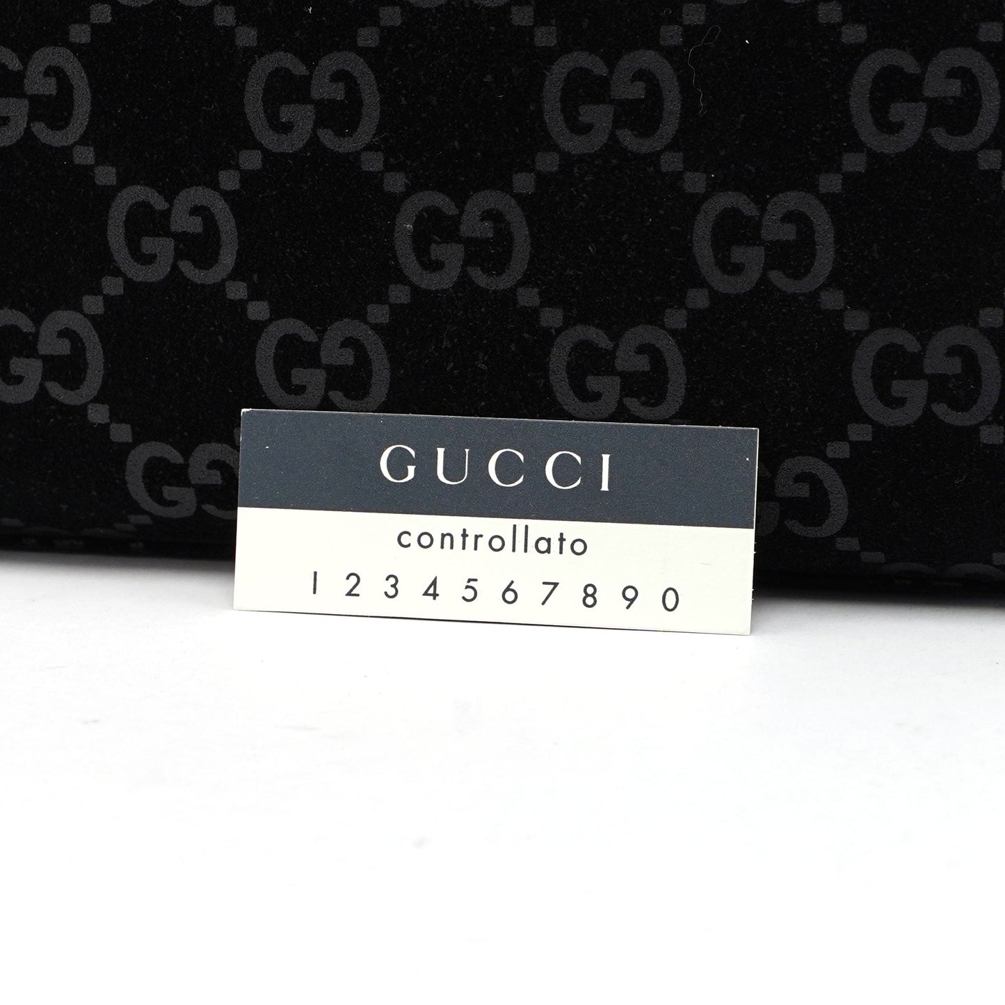 Black Suede GG Shoulder Bag