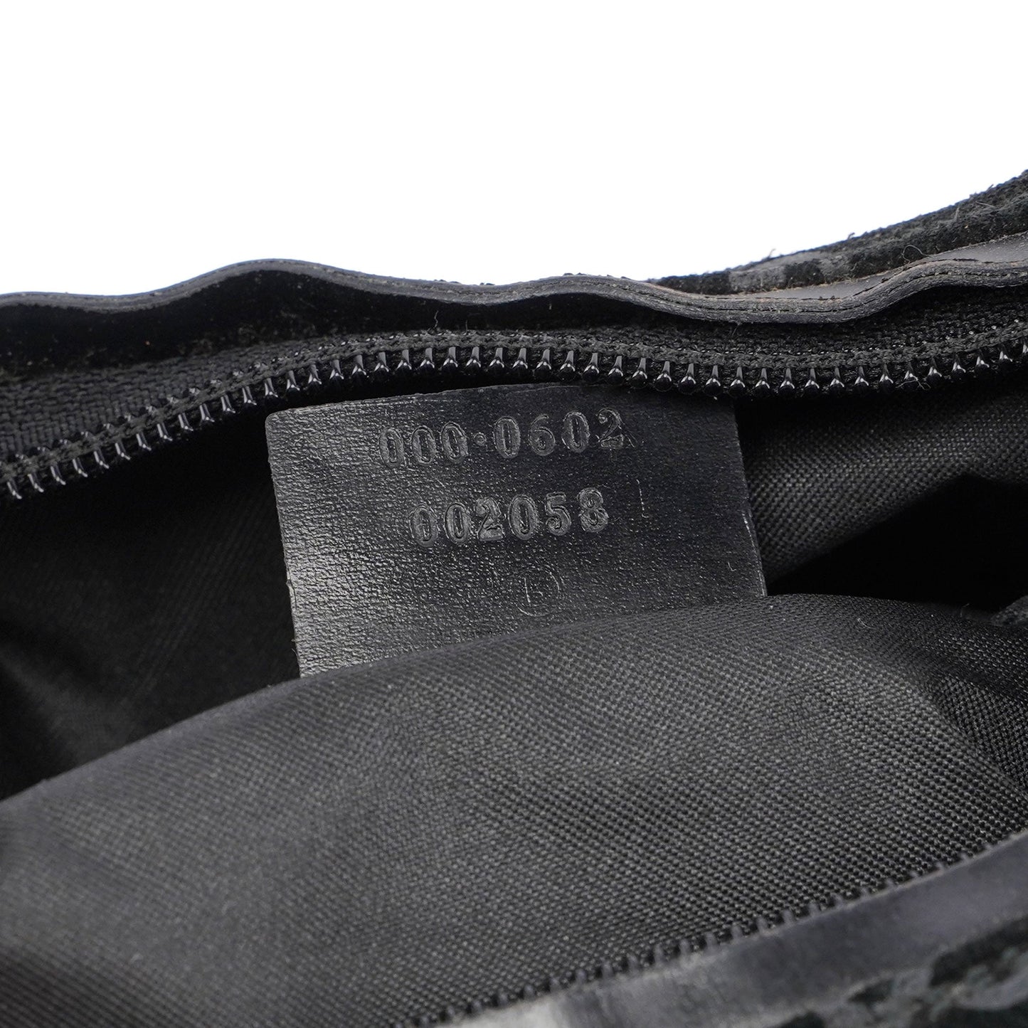 Black Suede GG Shoulder Bag