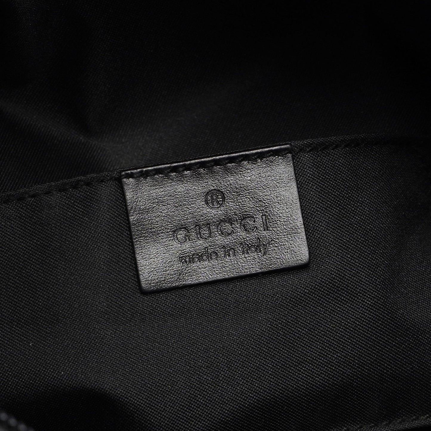 Black Suede GG Shoulder Bag