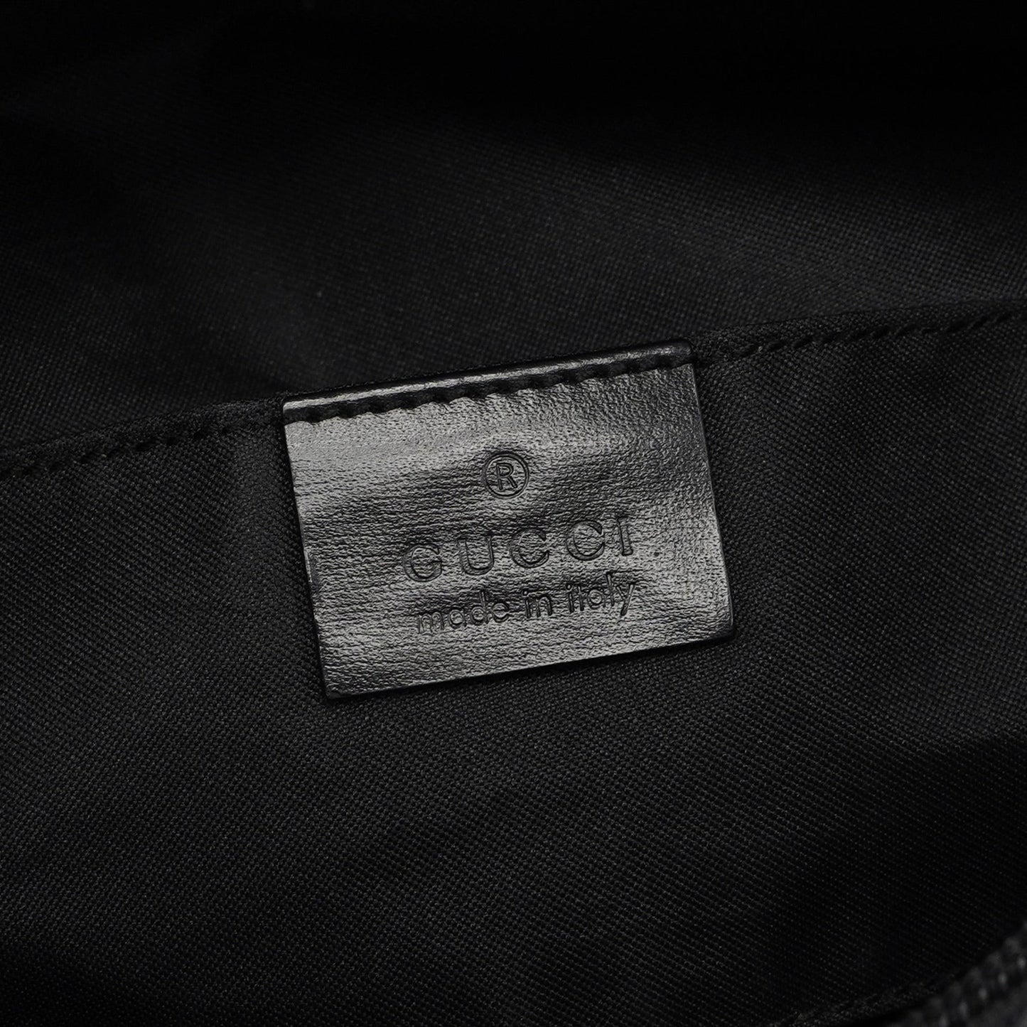 Black Suede GG Shoulder Bag