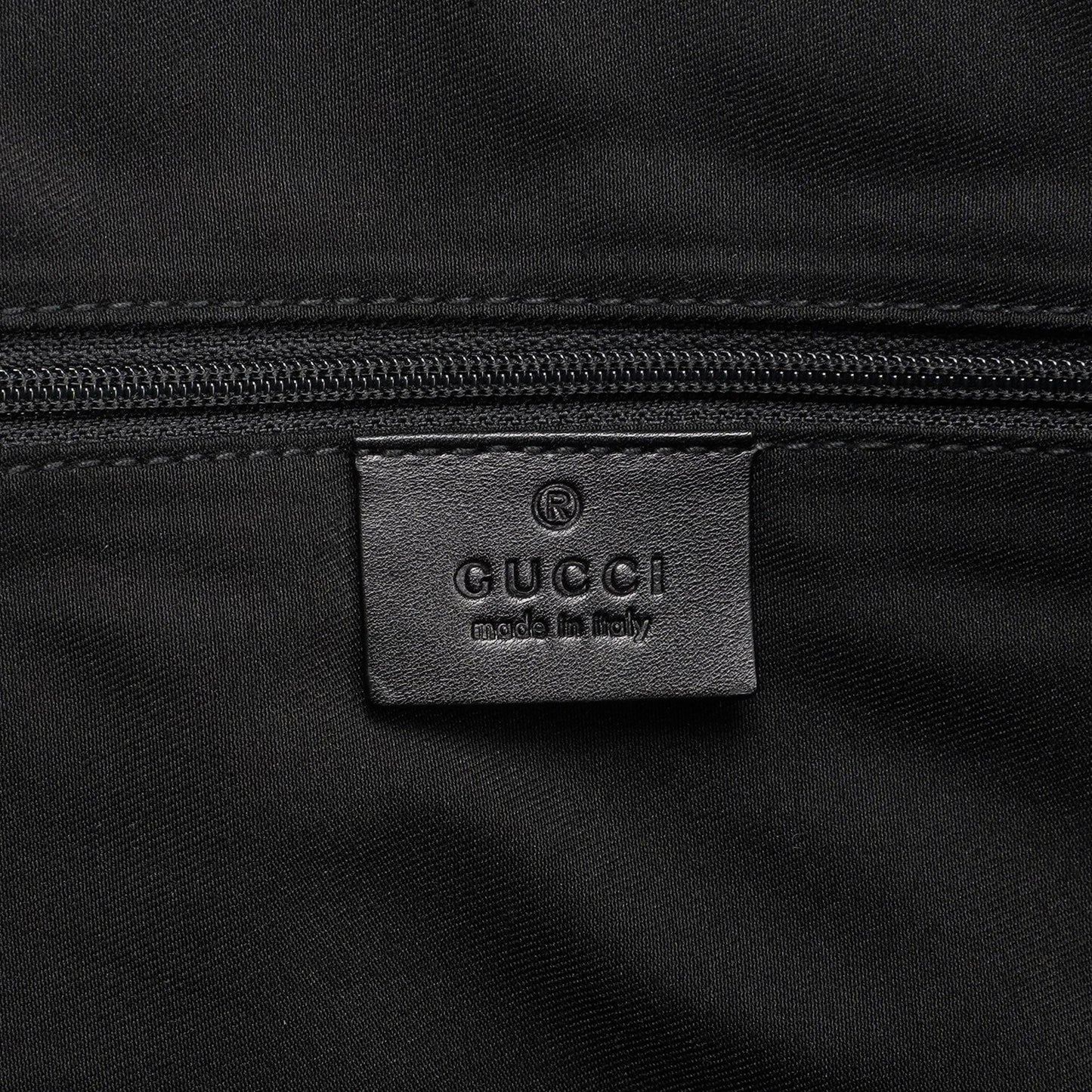 Black Suede GG Shoulder Hobo Bag