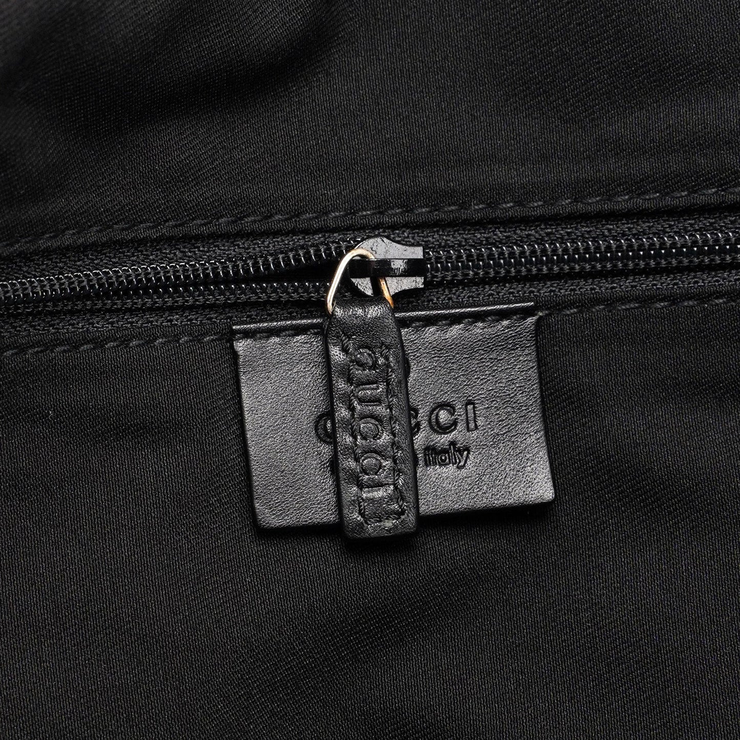 Black Suede GG Shoulder Hobo Bag