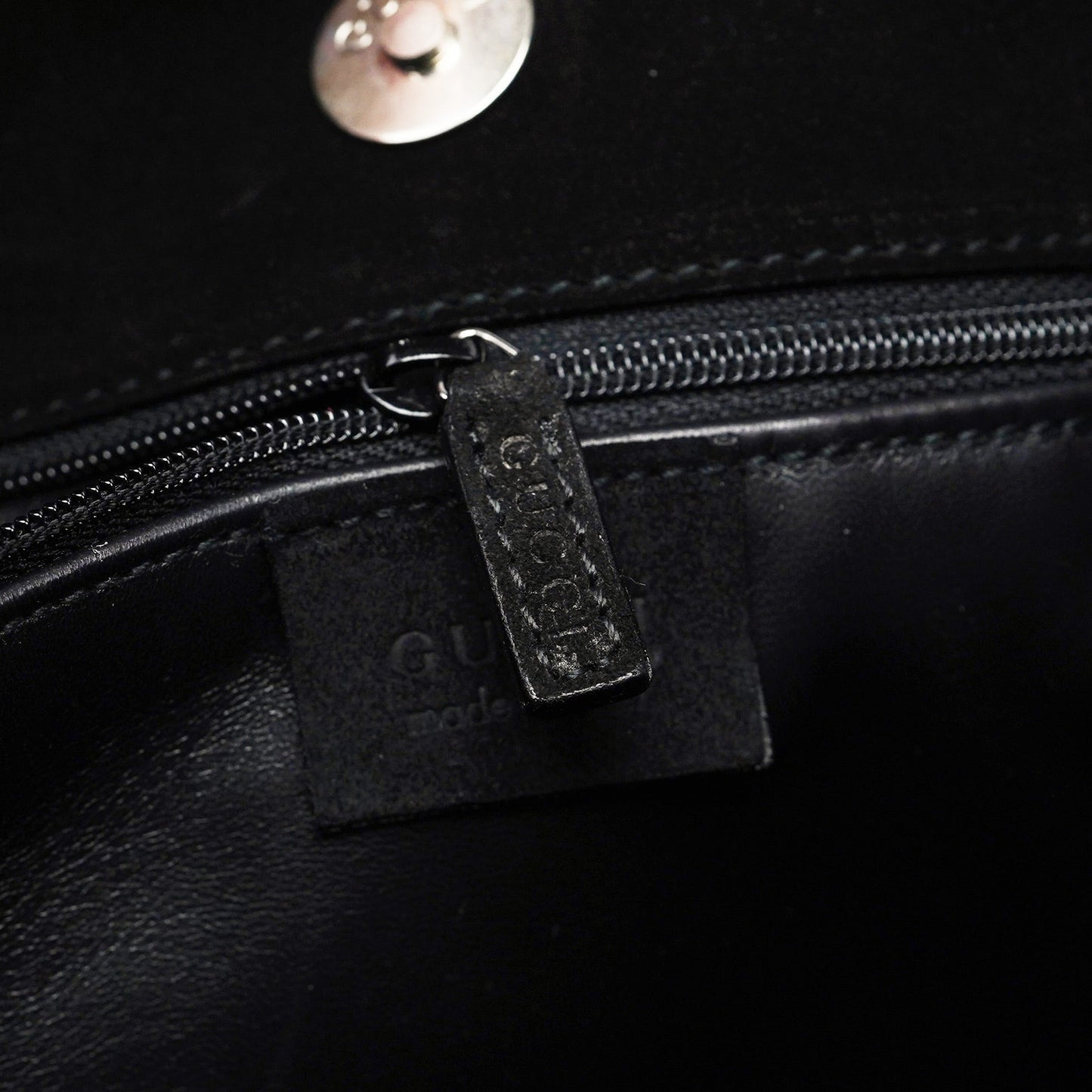 Black Suede Hobo Shoulder Bag