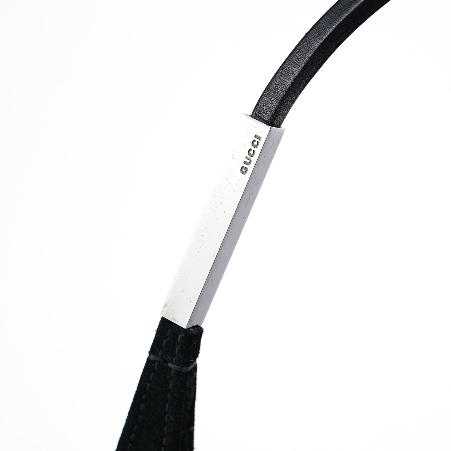 Black Suede Hobo Shoulder Bag