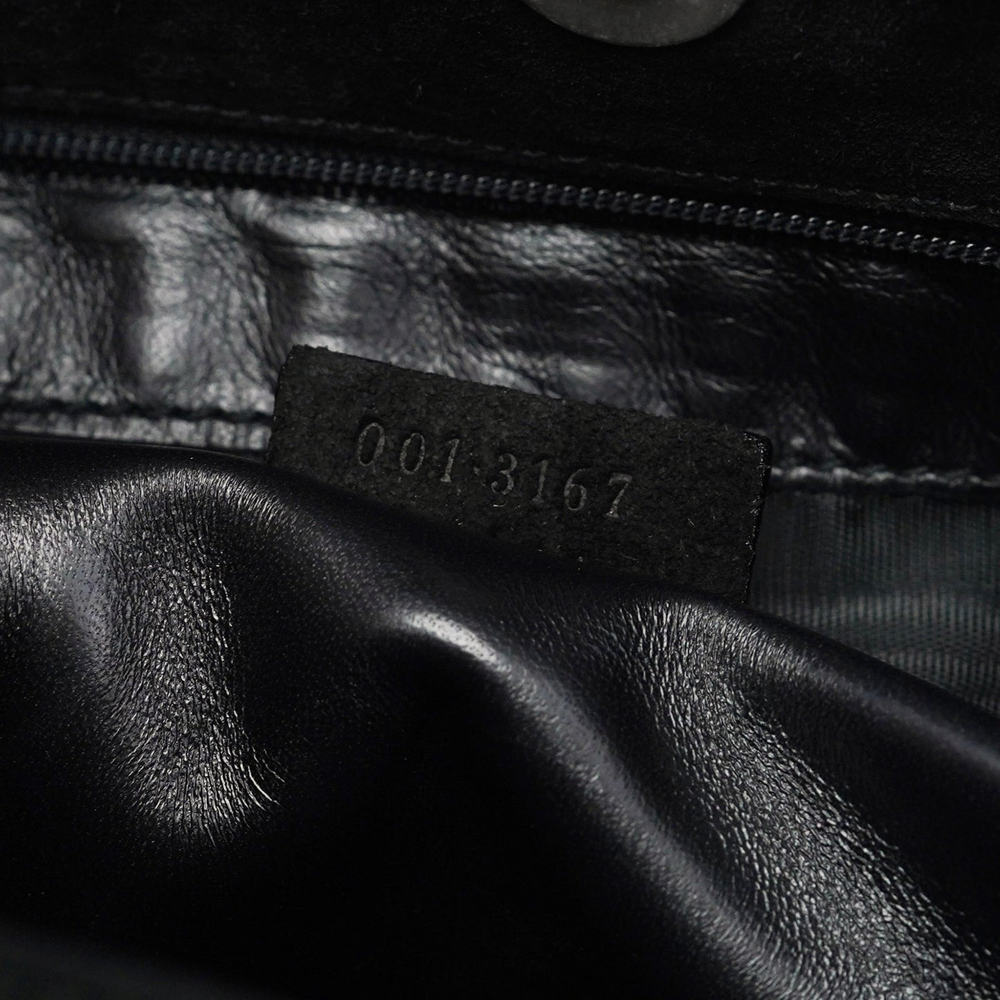 Black Suede Hobo Shoulder Bag