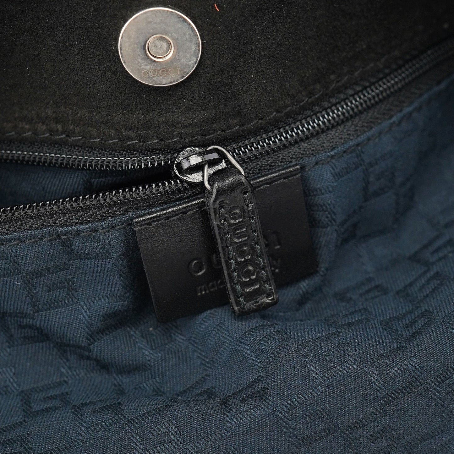 Black Suede Horsebit Tote Bag