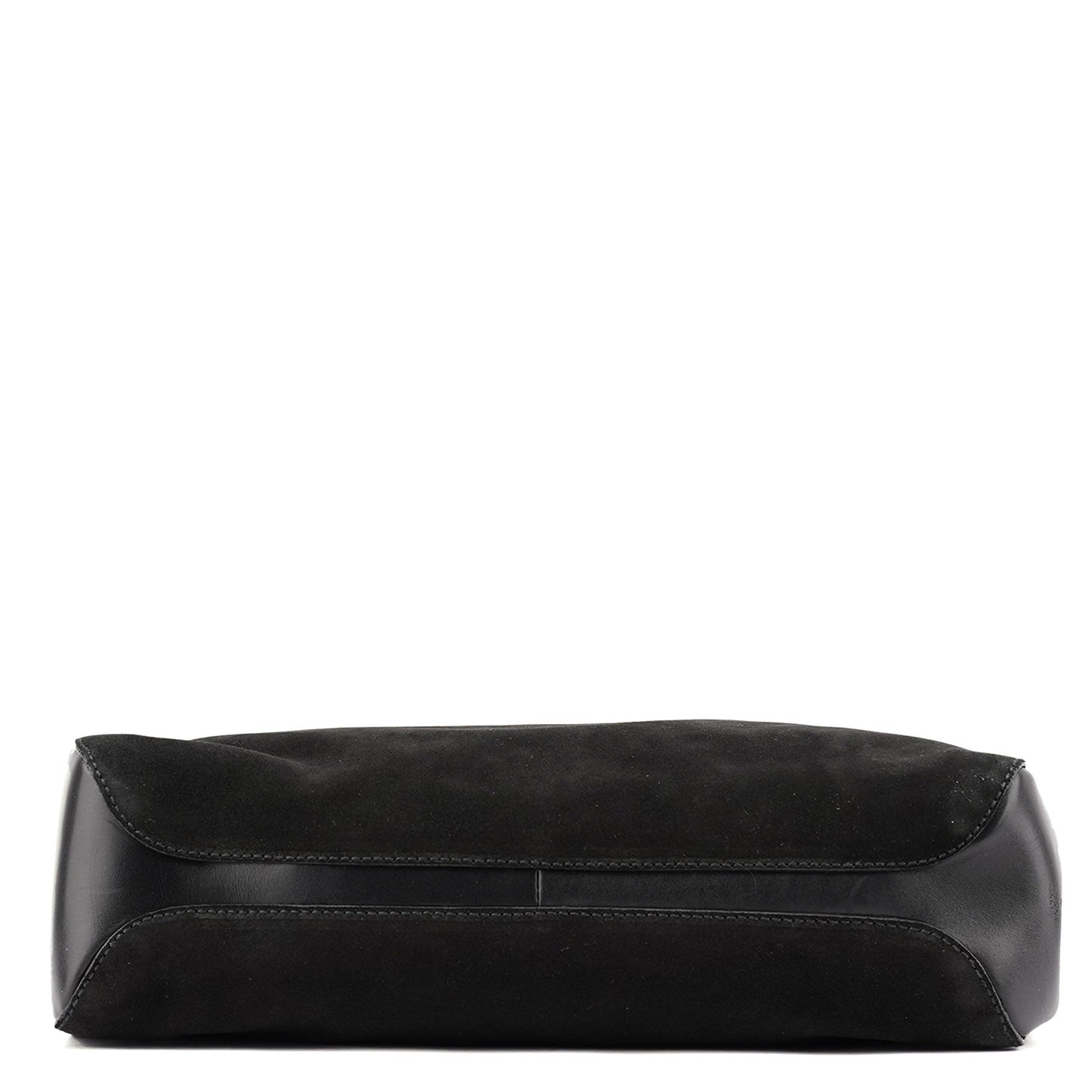 Black Suede Horsebit Tote Bag