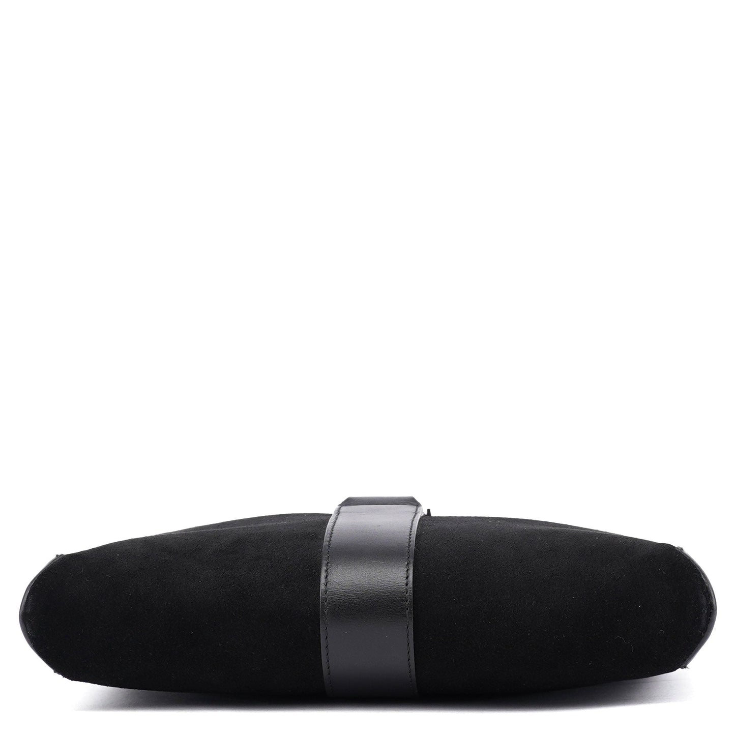 Black Suede Jackie Shoulder Bag