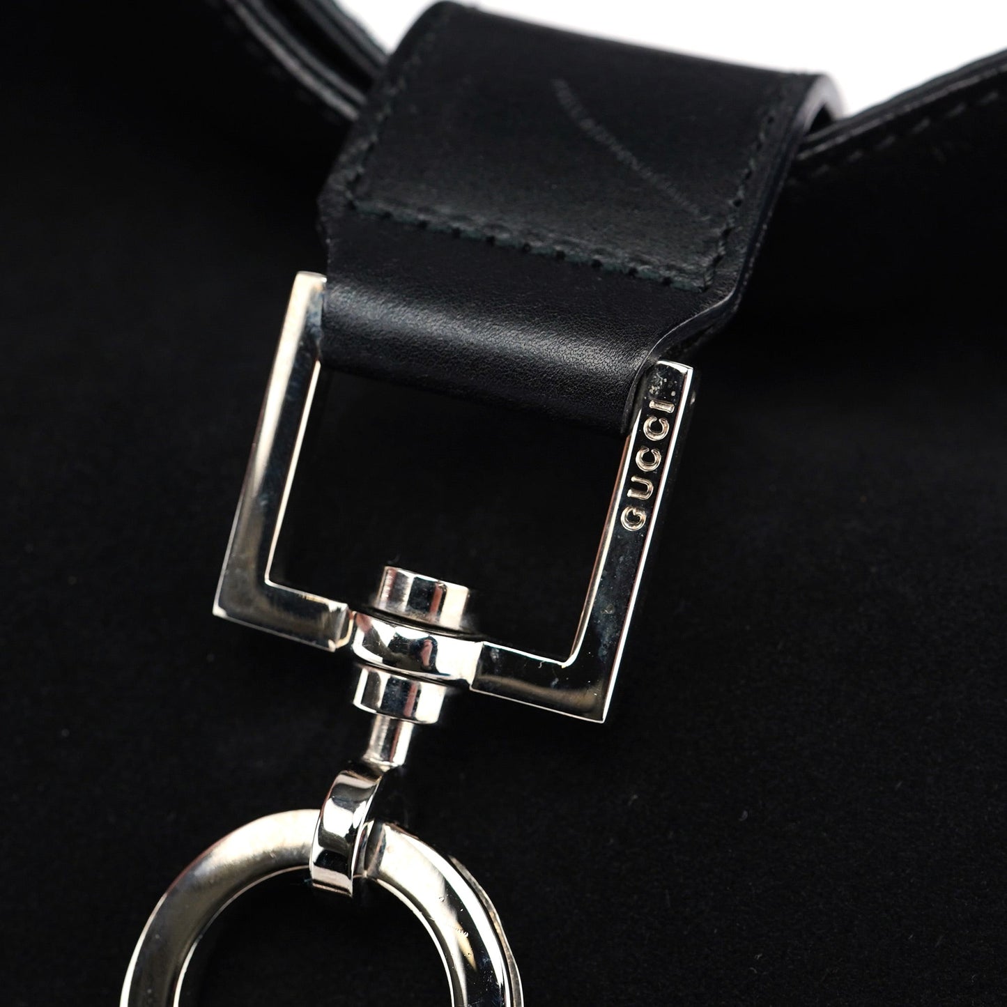 Black Suede Jackie Shoulder Bag