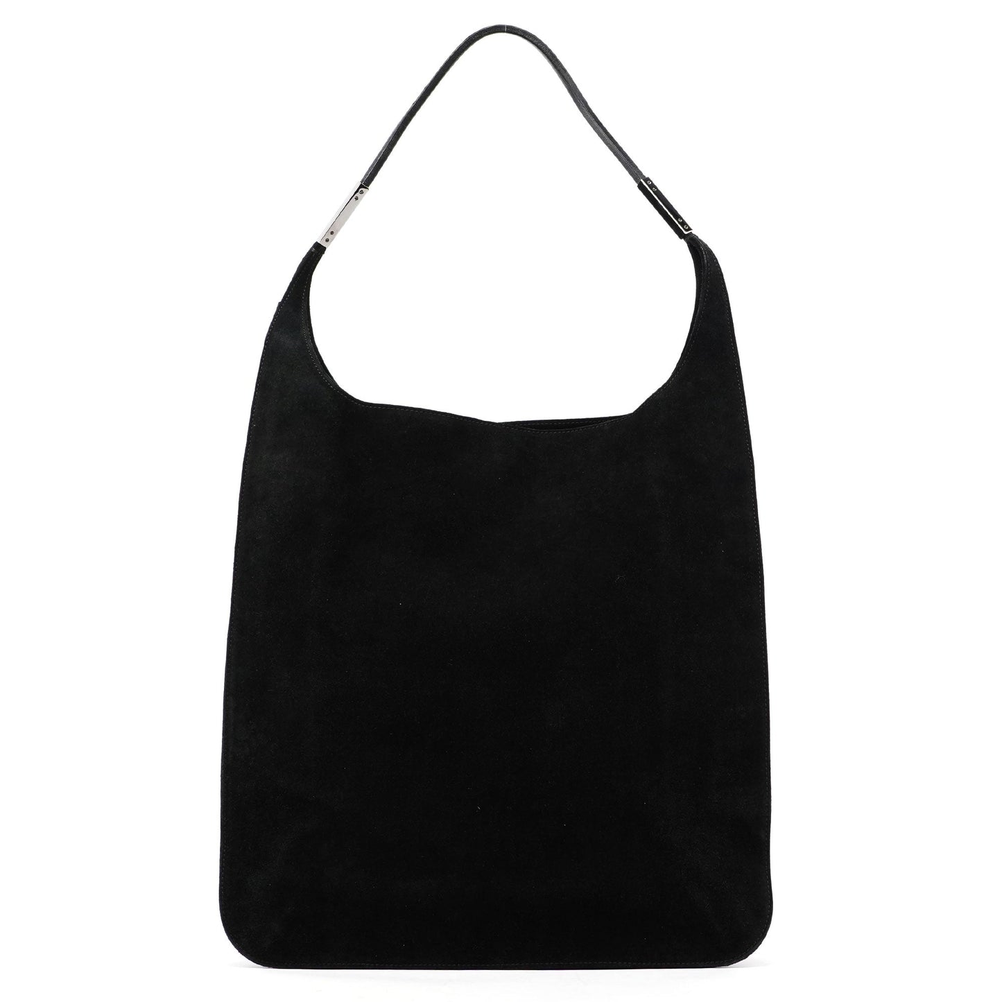 Black Suede Shoulder Bag