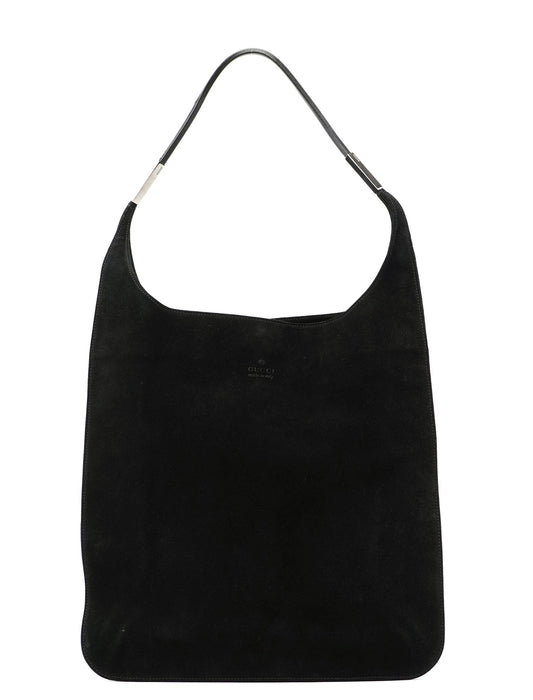 Black Suede Shoulder Bag