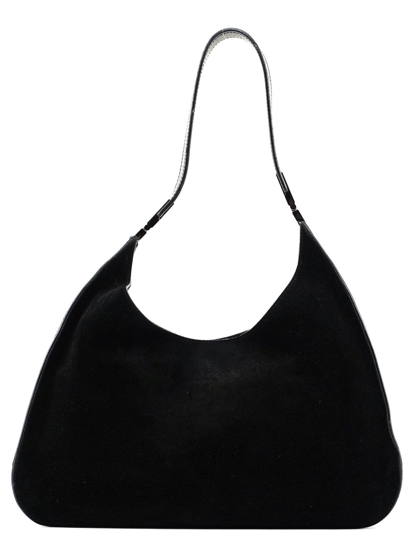 Black Suede Shoulder Bag