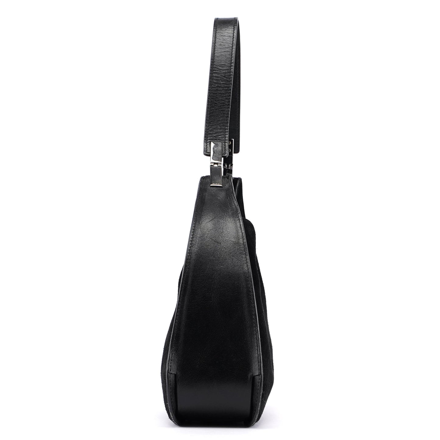 Black Suede Shoulder Bag