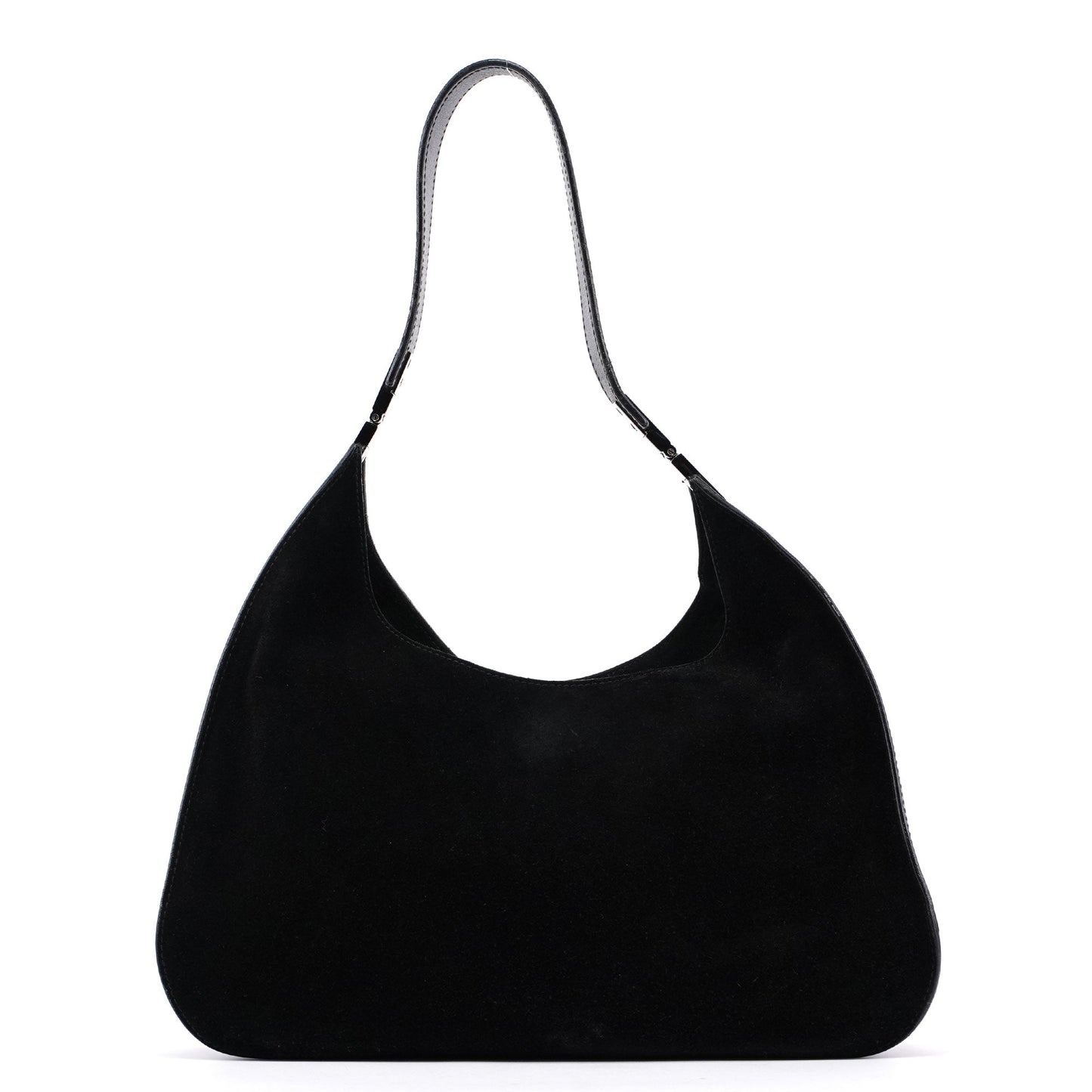 Black Suede Shoulder Bag