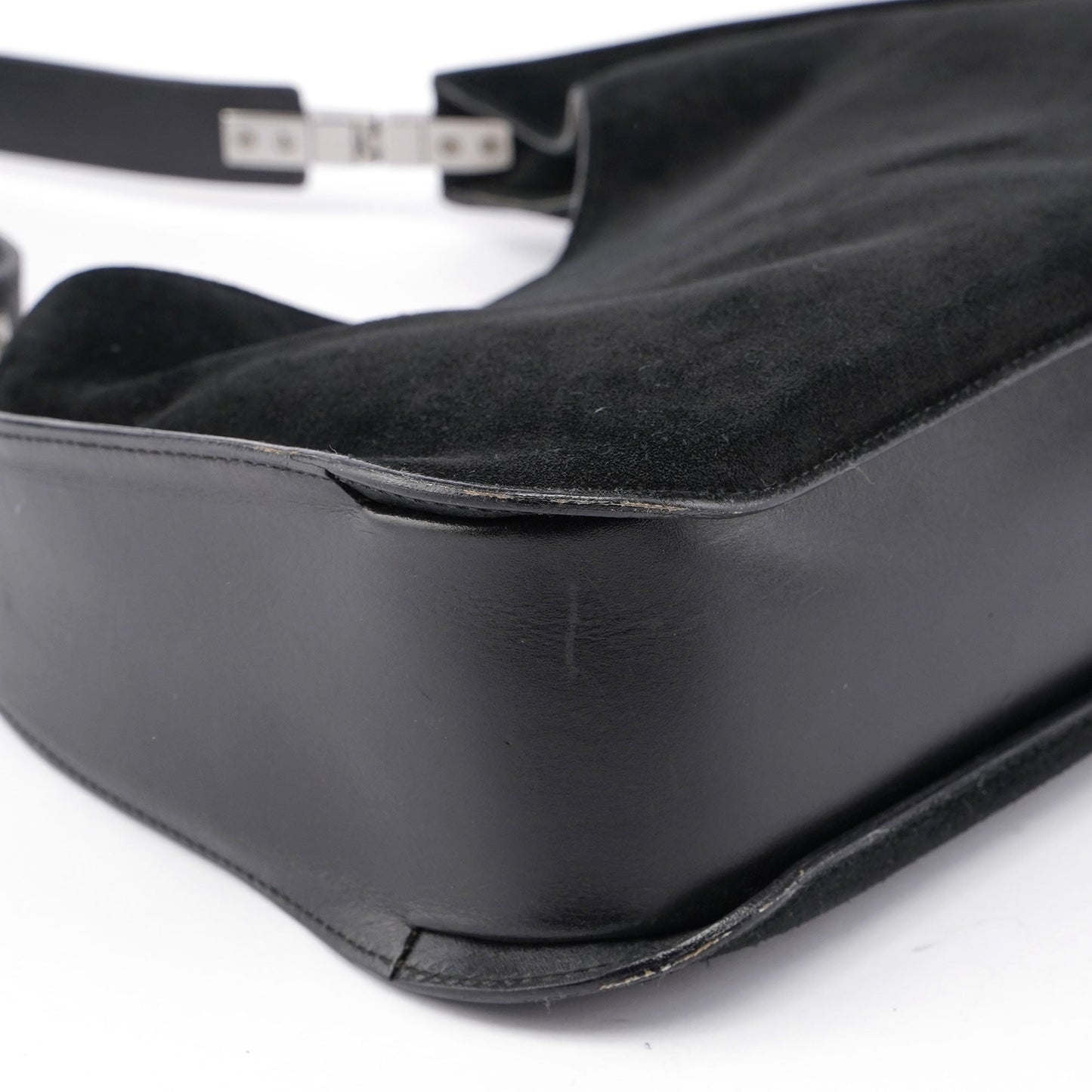 Black Suede Shoulder Bag