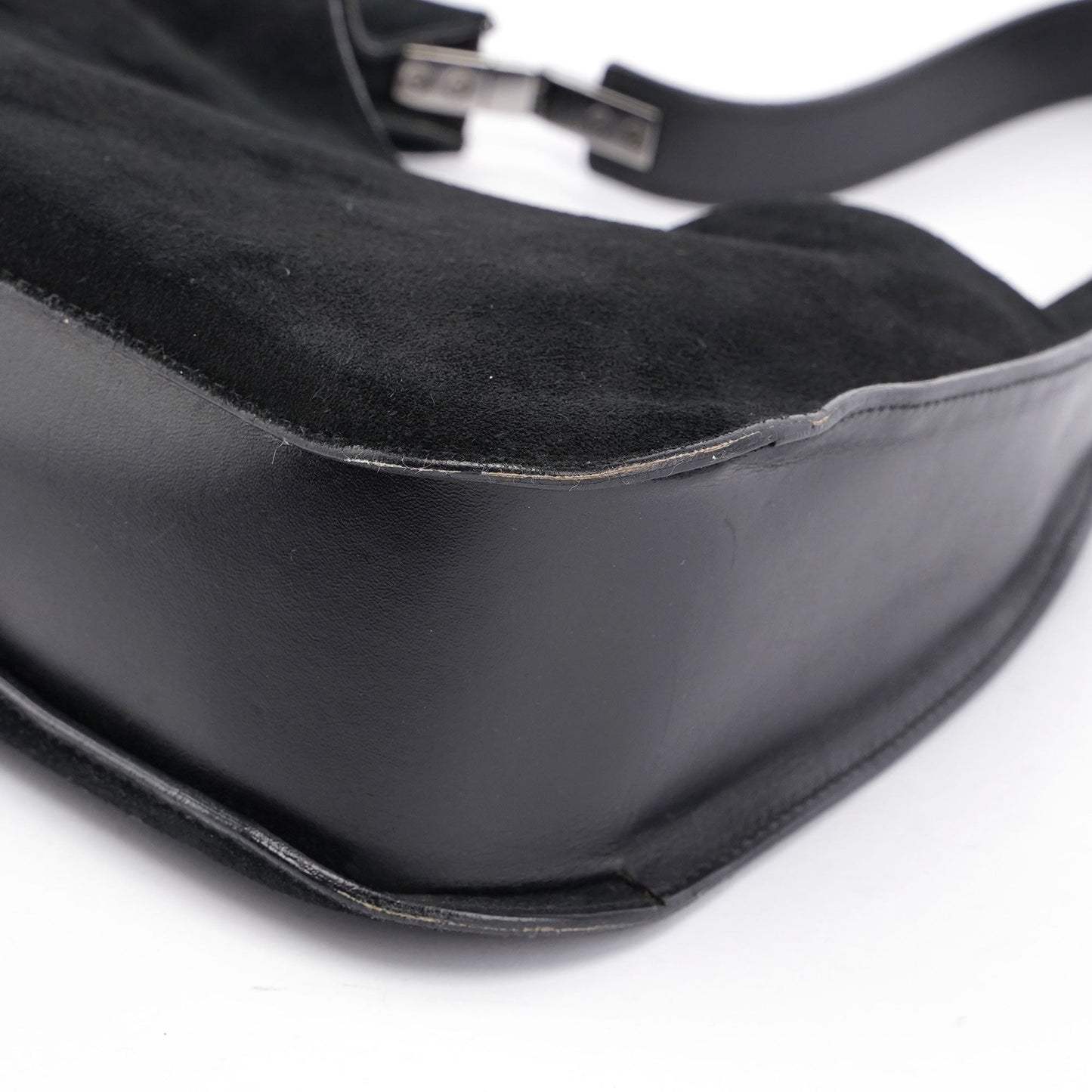 Black Suede Shoulder Bag