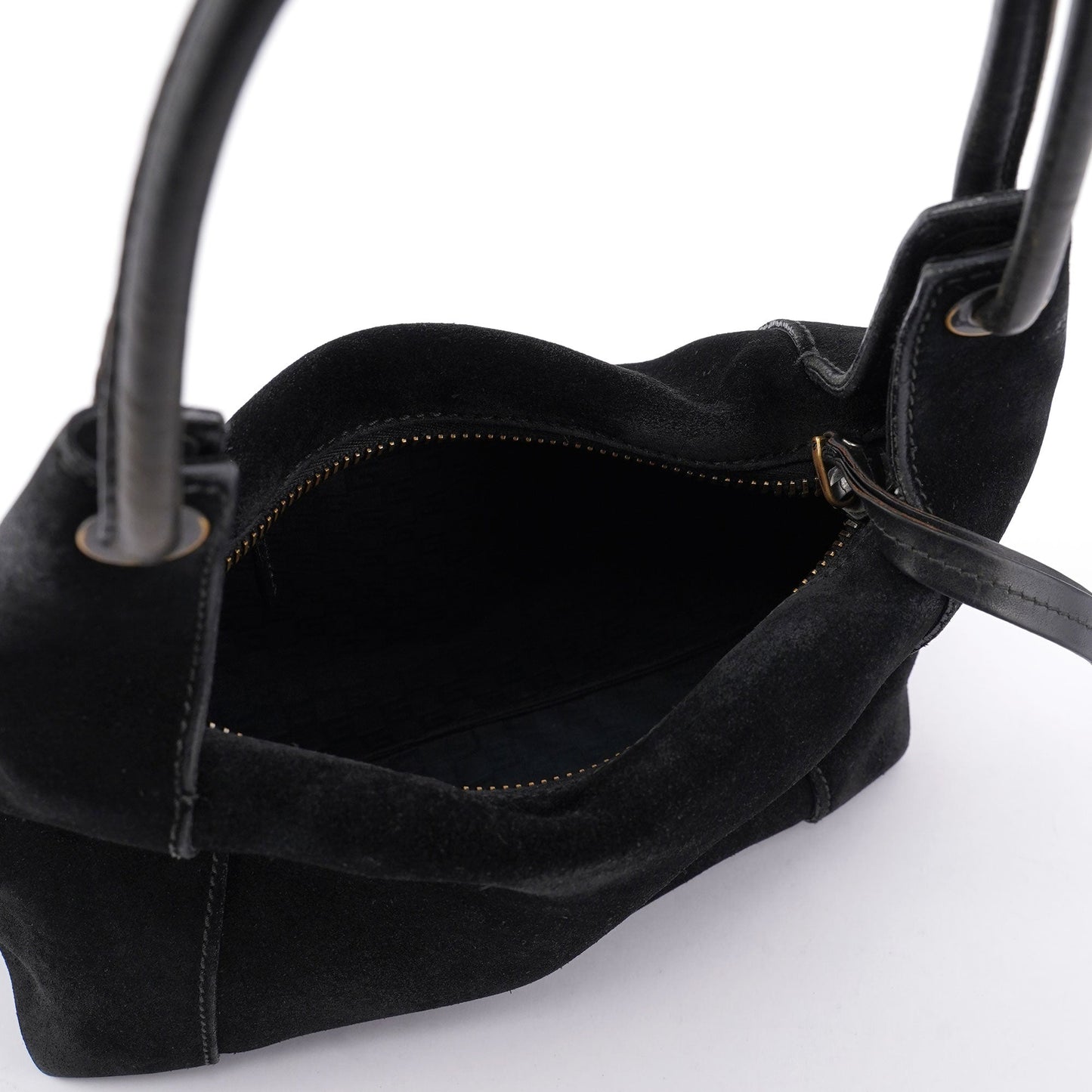 Black Suede Shoulder Bag