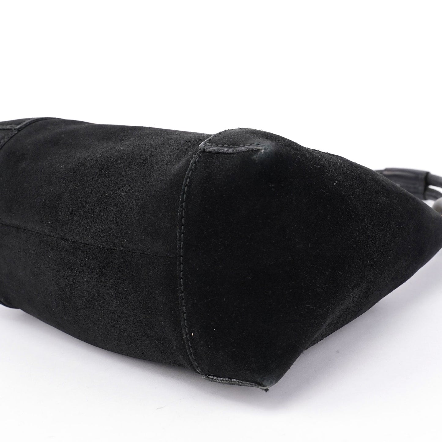 Black Suede Shoulder Bag