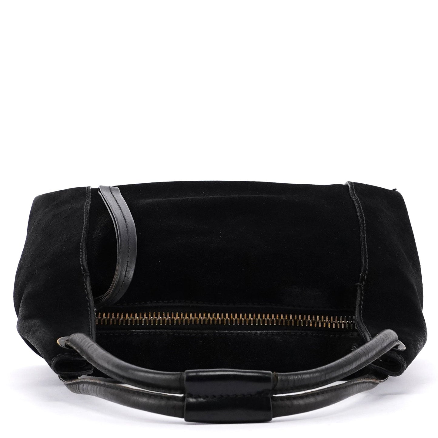Black Suede Shoulder Bag