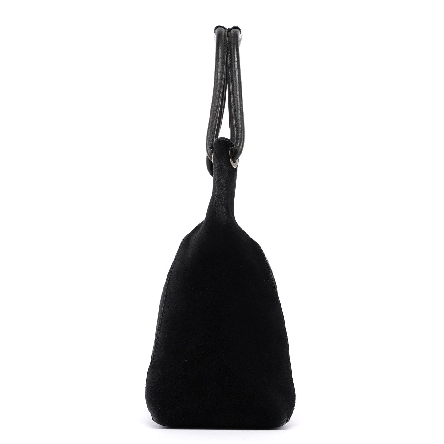 Black Suede Shoulder Bag
