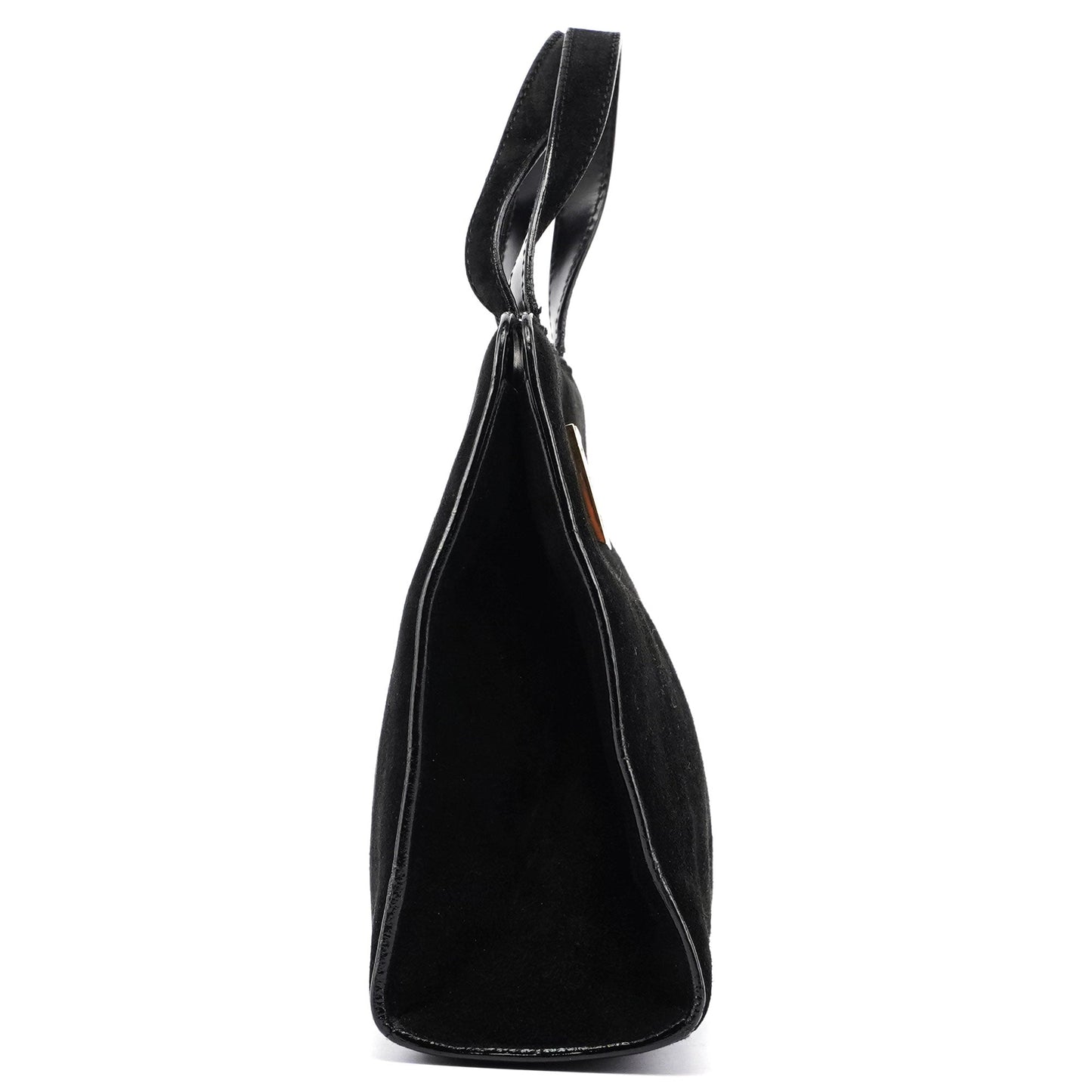 Black Suede Square G Mini Tote