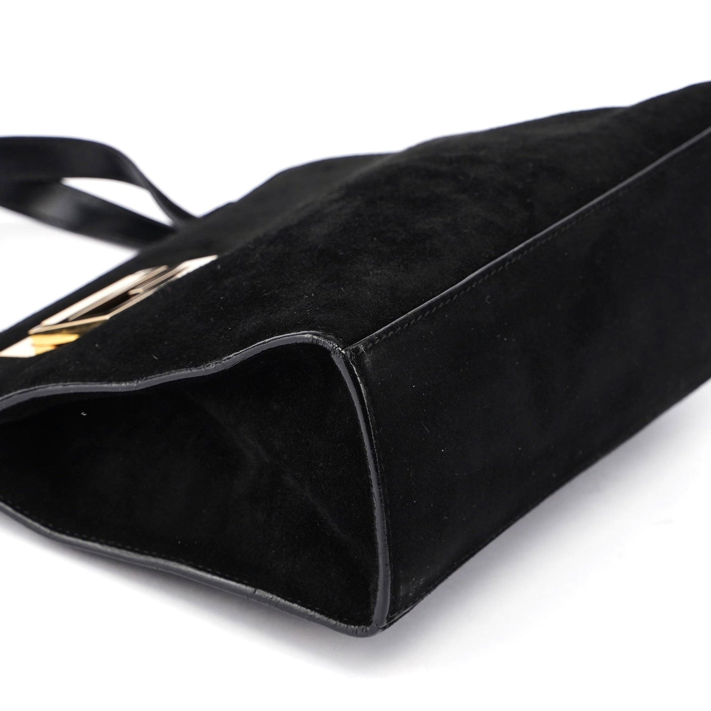 Black Suede Square G Mini Tote