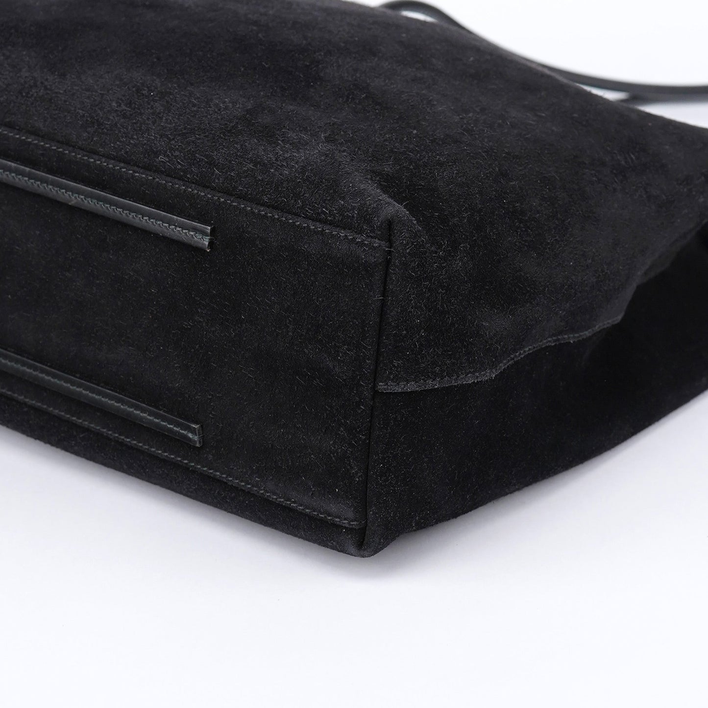 Black Suede Tote Bag