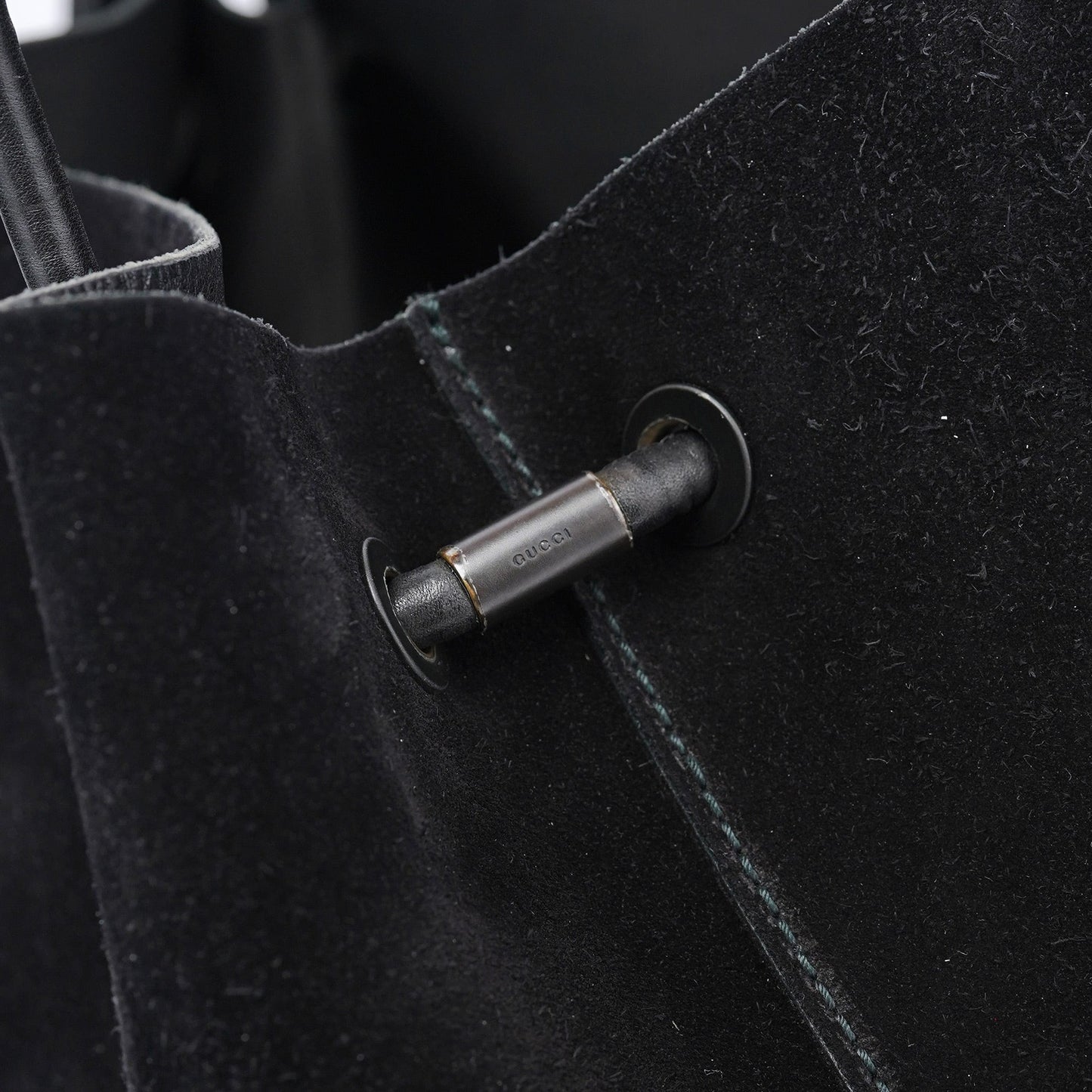 Black Suede Tote Bag