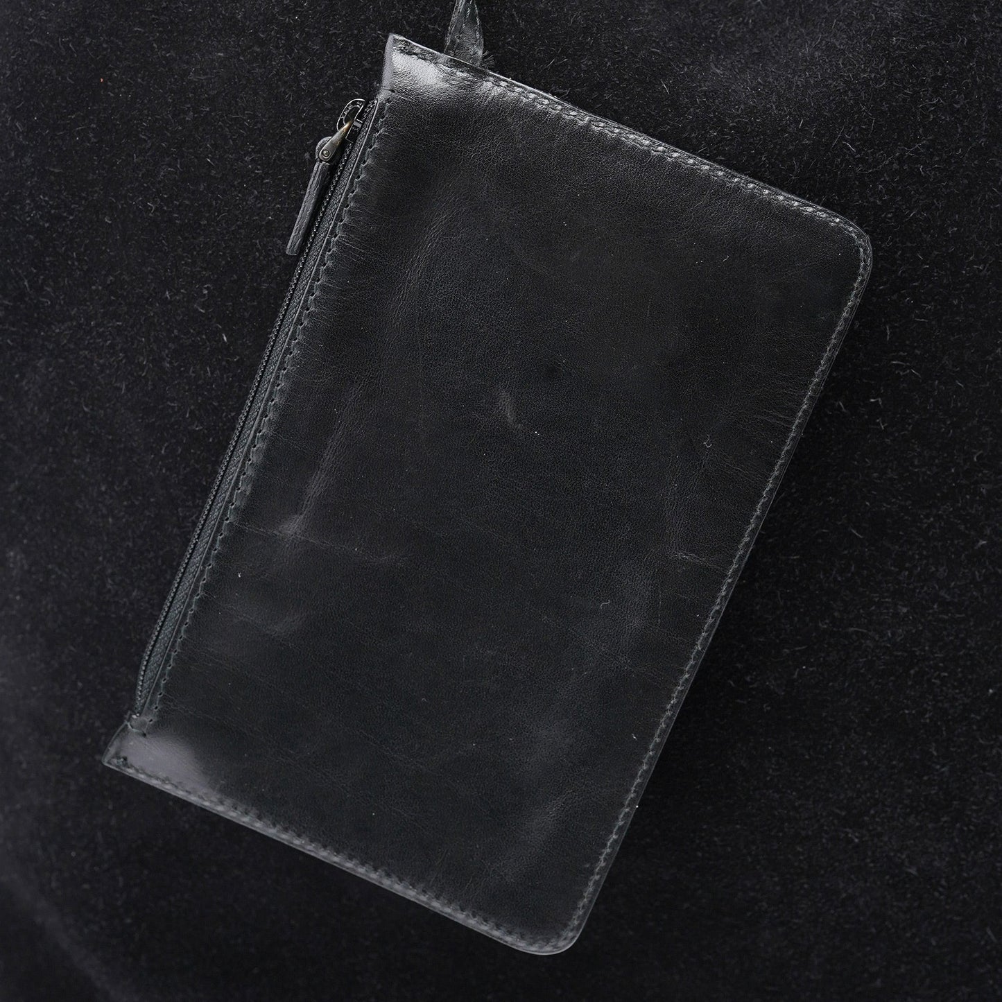 Black Suede Tote Bag