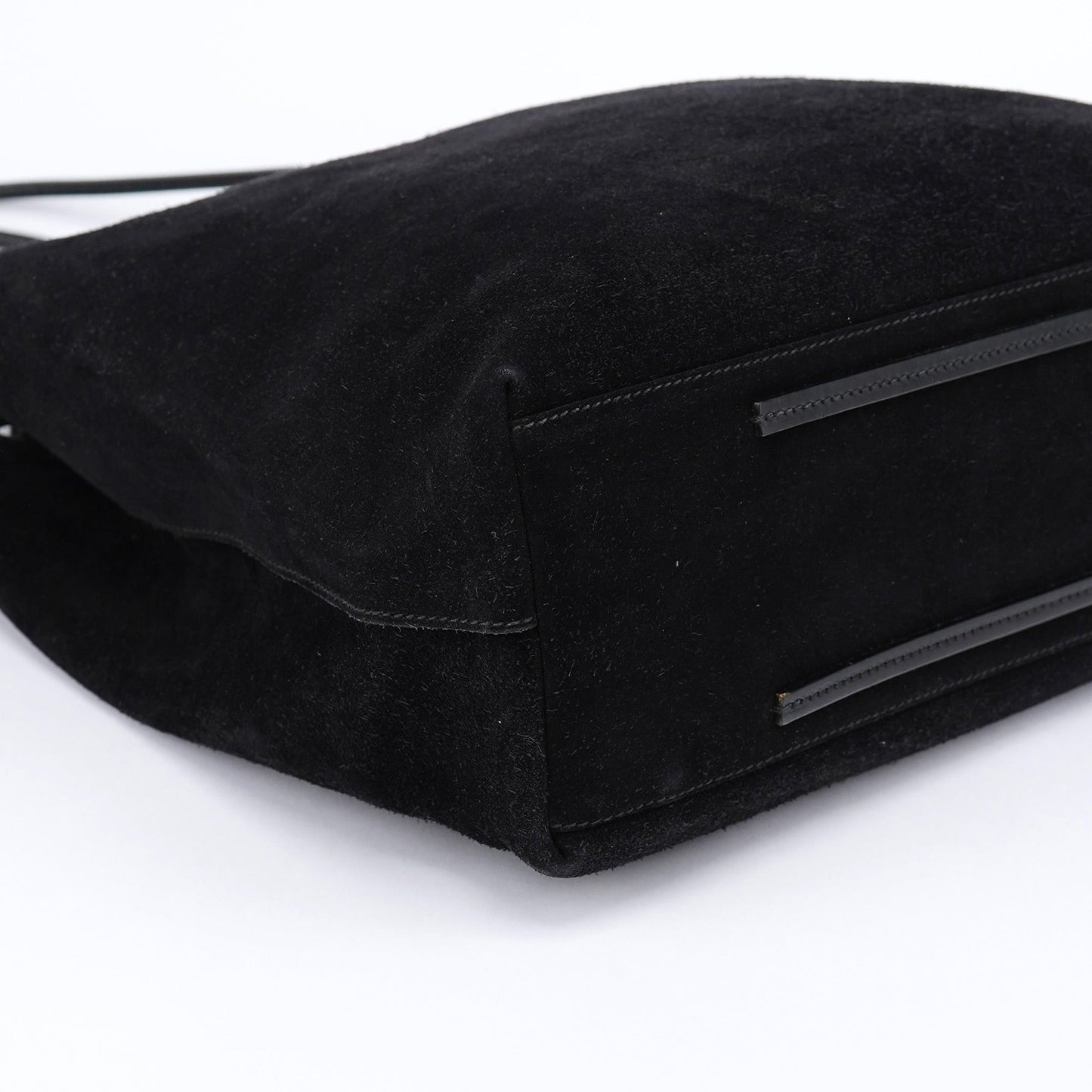 Black Suede Tote Bag