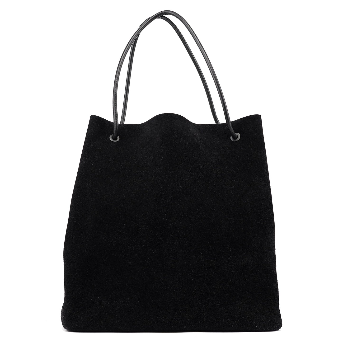 Black Suede Tote Bag