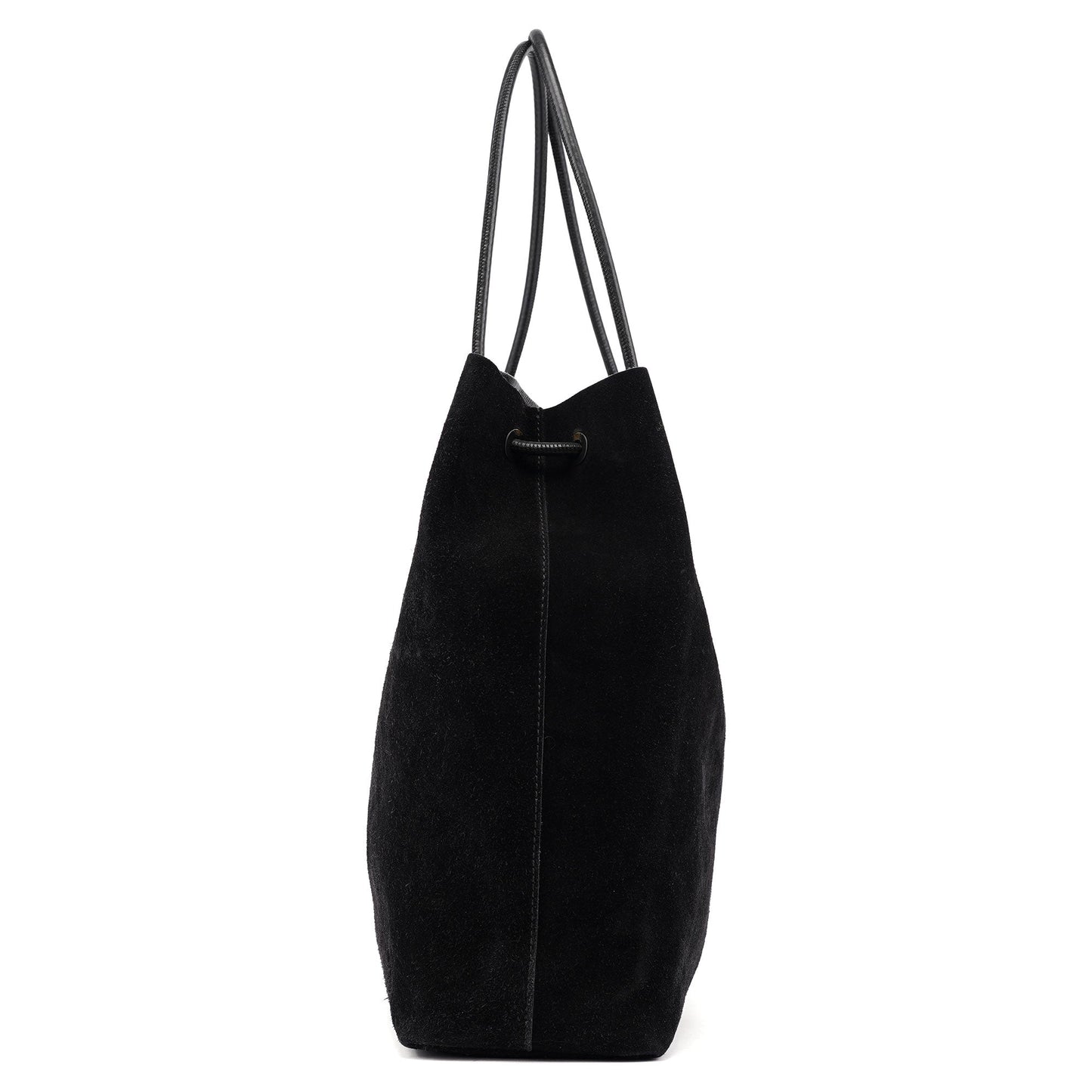 Black Suede Tote Bag
