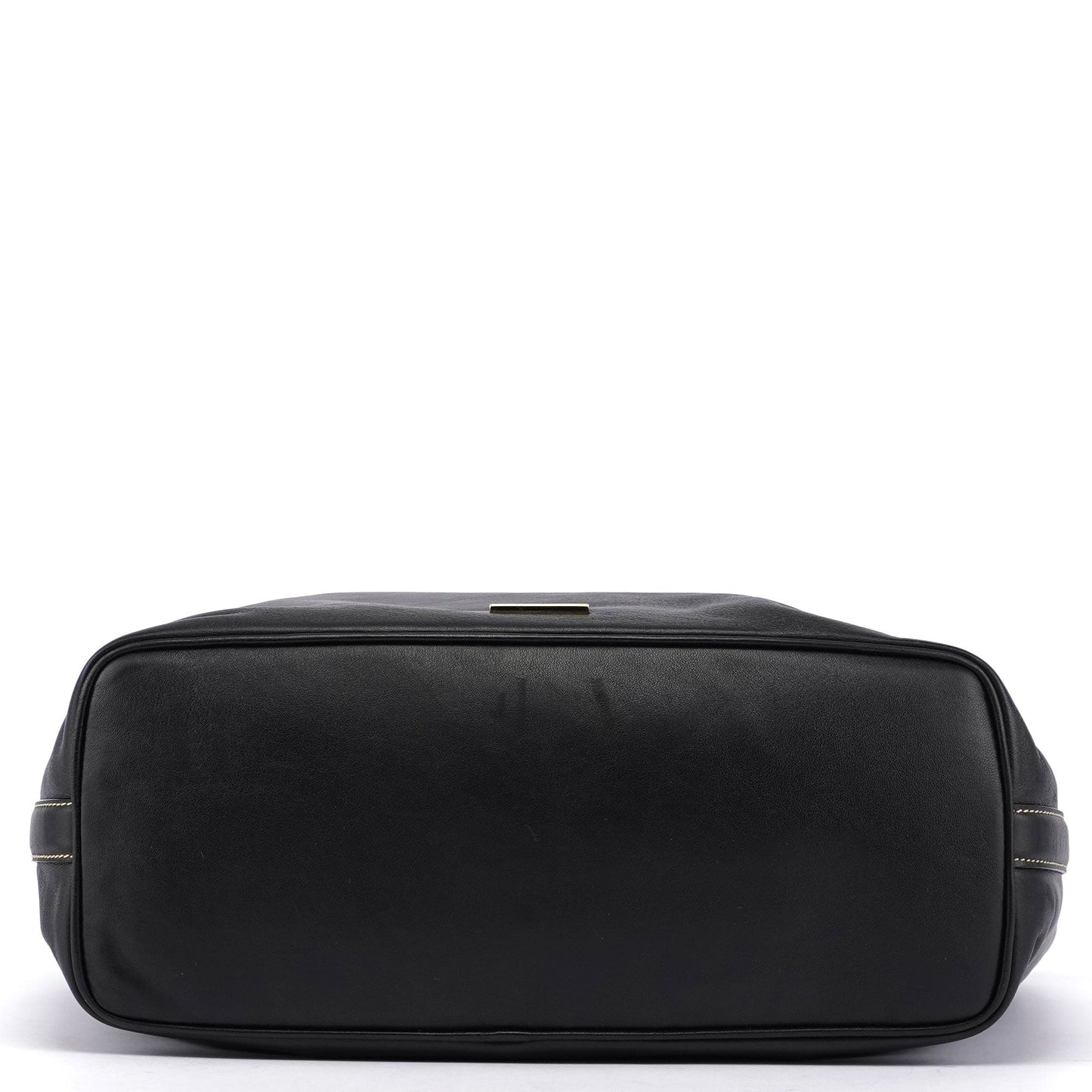 Black Vitello Hobo Shoulder Bag