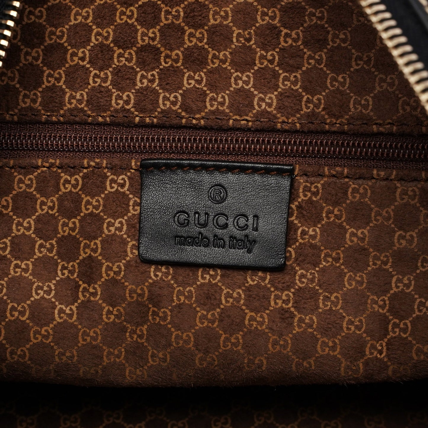 Black Vitello Hobo Shoulder Bag