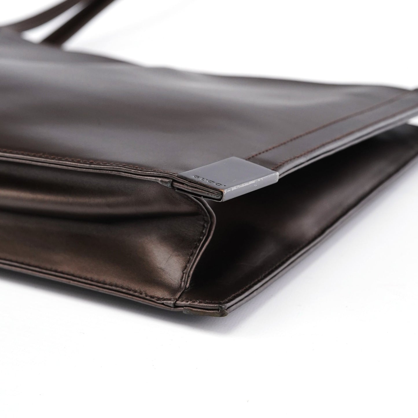 Bronze Calfskin Hobo Shoulder Bag