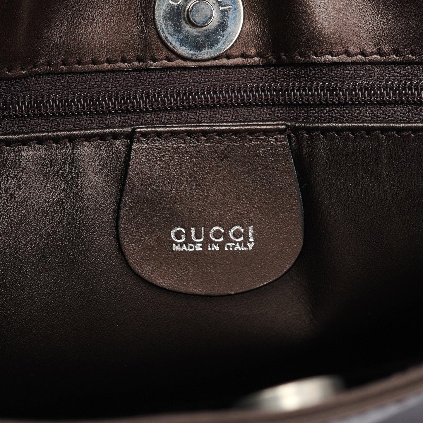 Bronze Calfskin Hobo Shoulder Bag