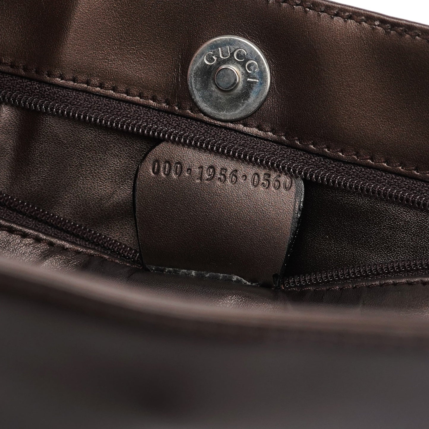 Bronze Calfskin Hobo Shoulder Bag