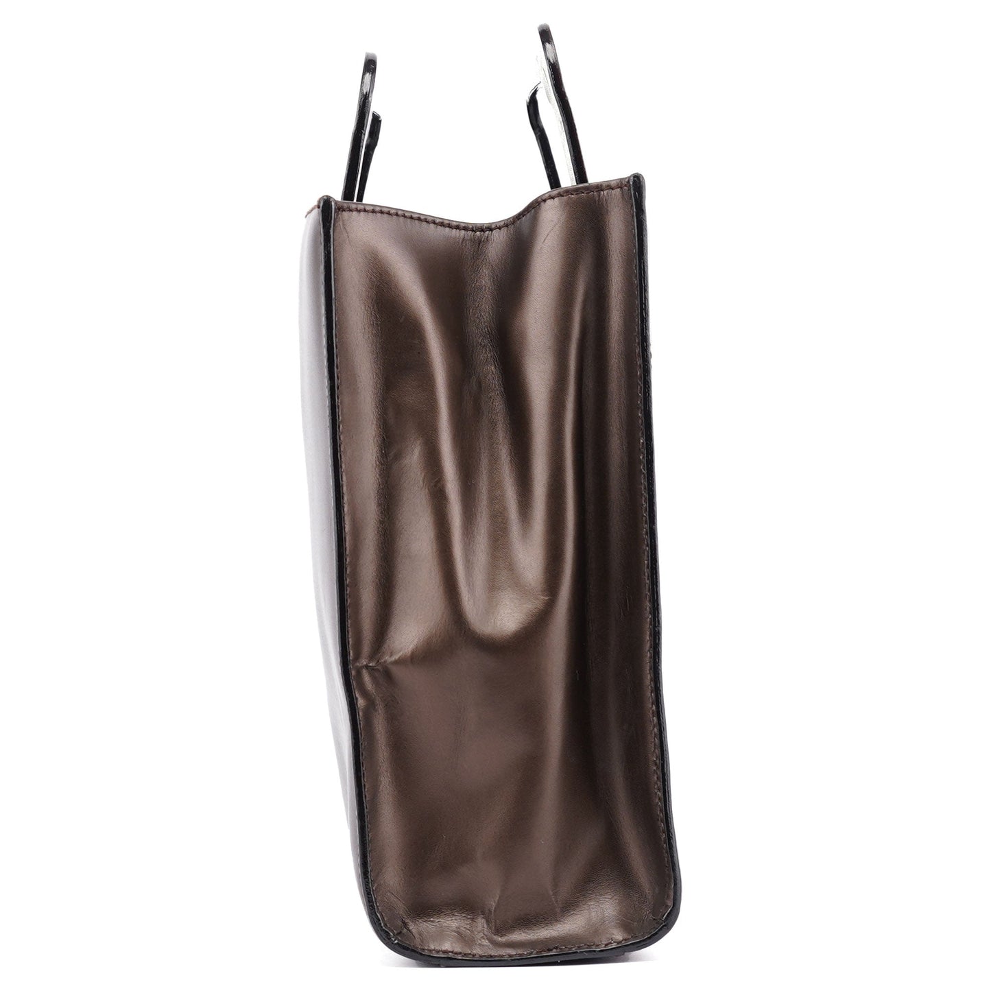 Bronze Leather 2-Way Tote Bag