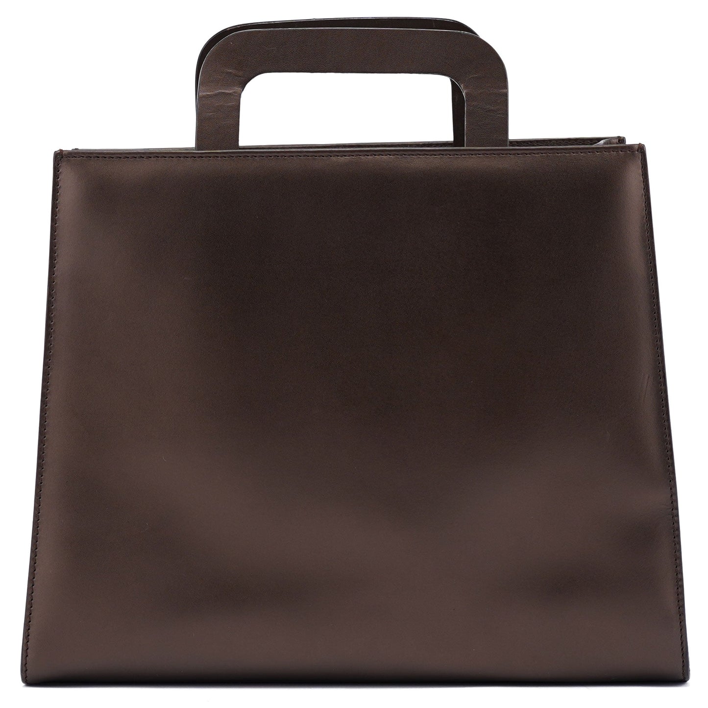 Bronze Leather 2-Way Tote Bag