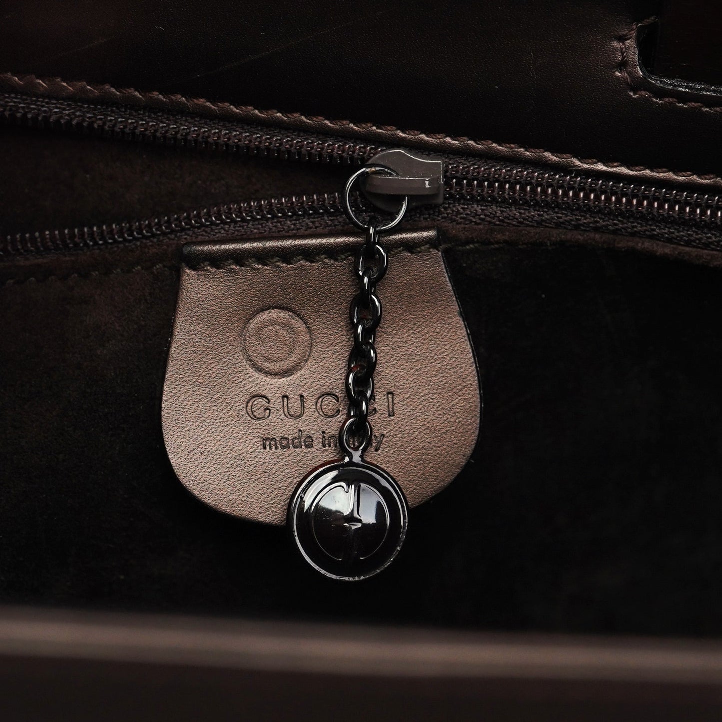 Bronze Leather 2-Way Tote Bag