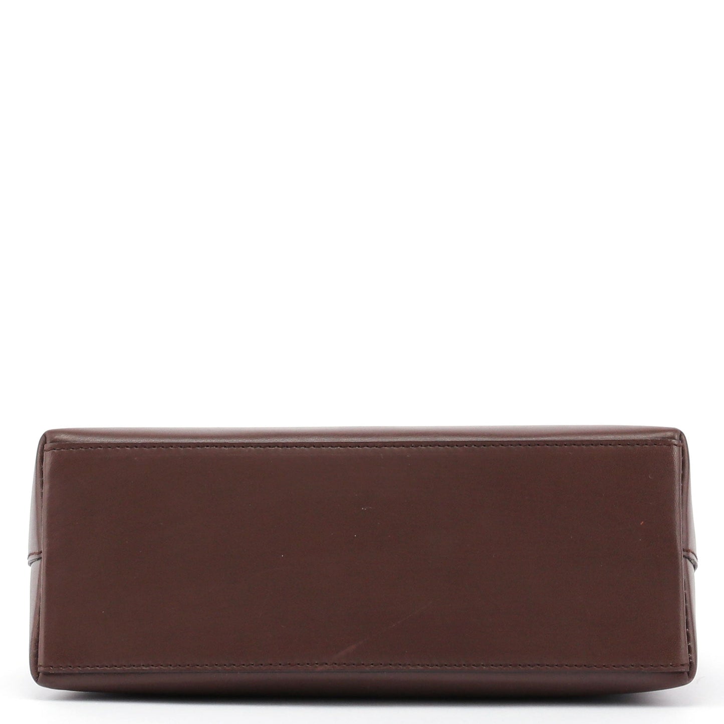 Brown Bamboo Top Handle Bag